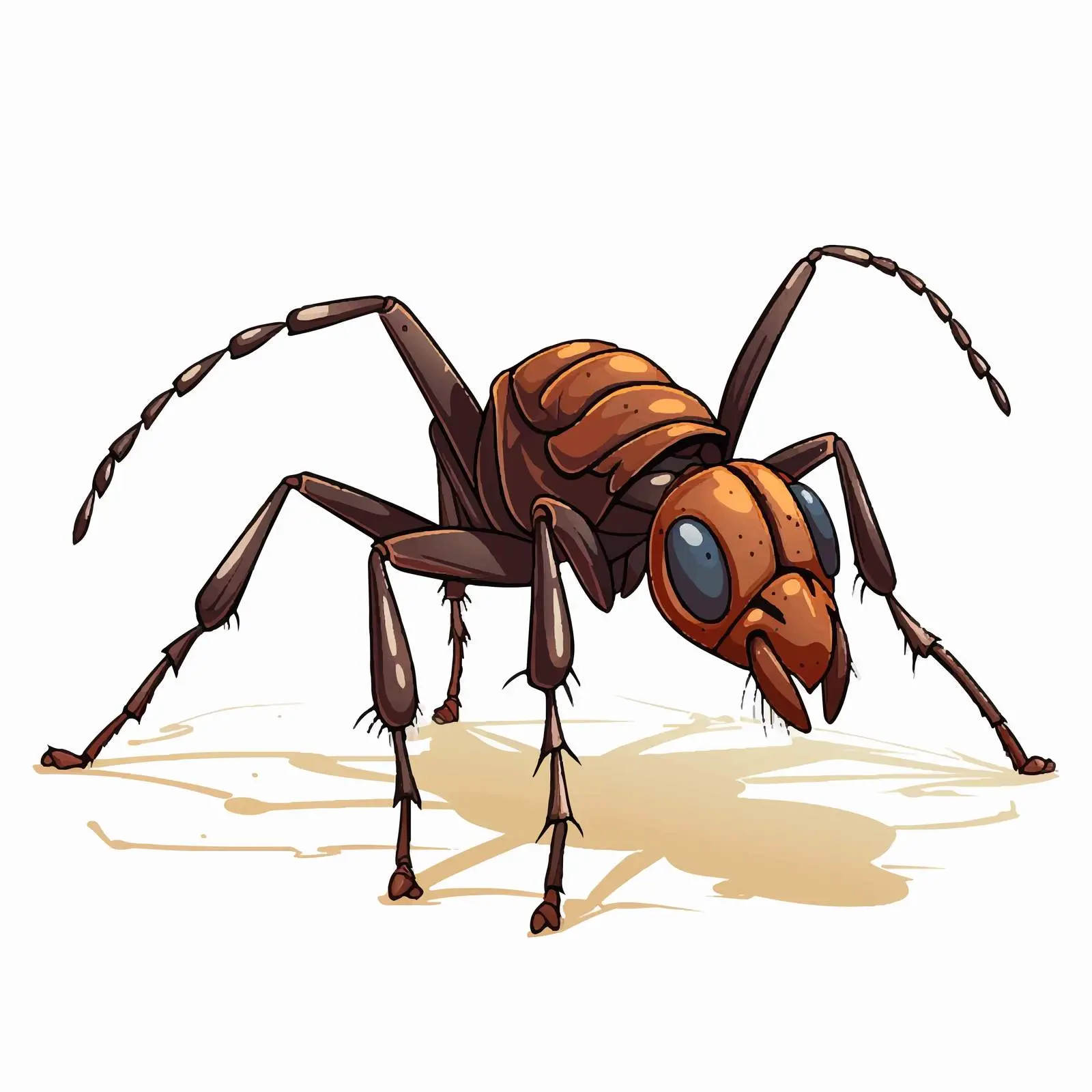 Big Ant Vector Illustration on White Background — free download from Dotvec