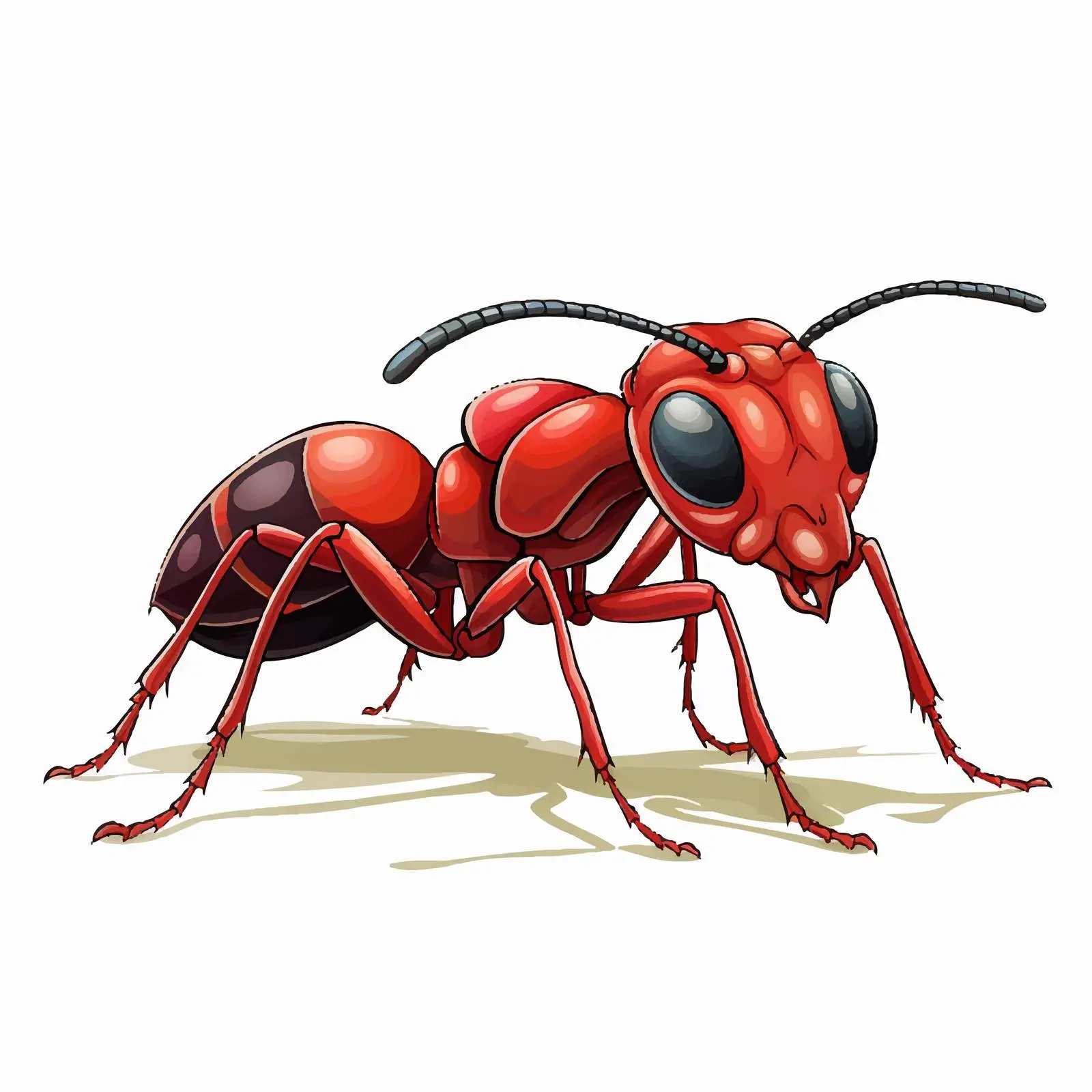 Big Ant Illustration on White Background — free download from Dotvec