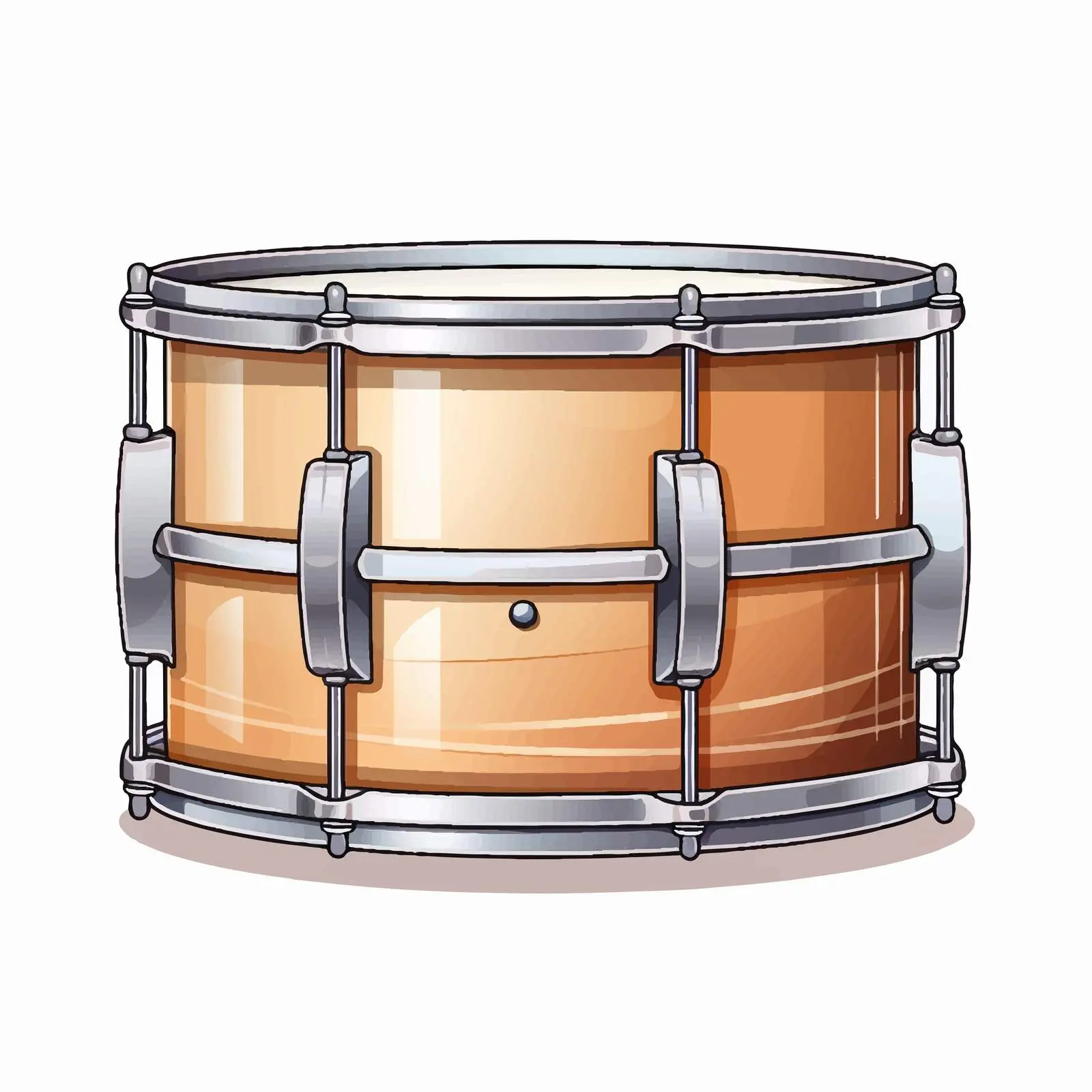 Colorful Toy Drum Illustration on White Background – free play equipment image from Dotvec