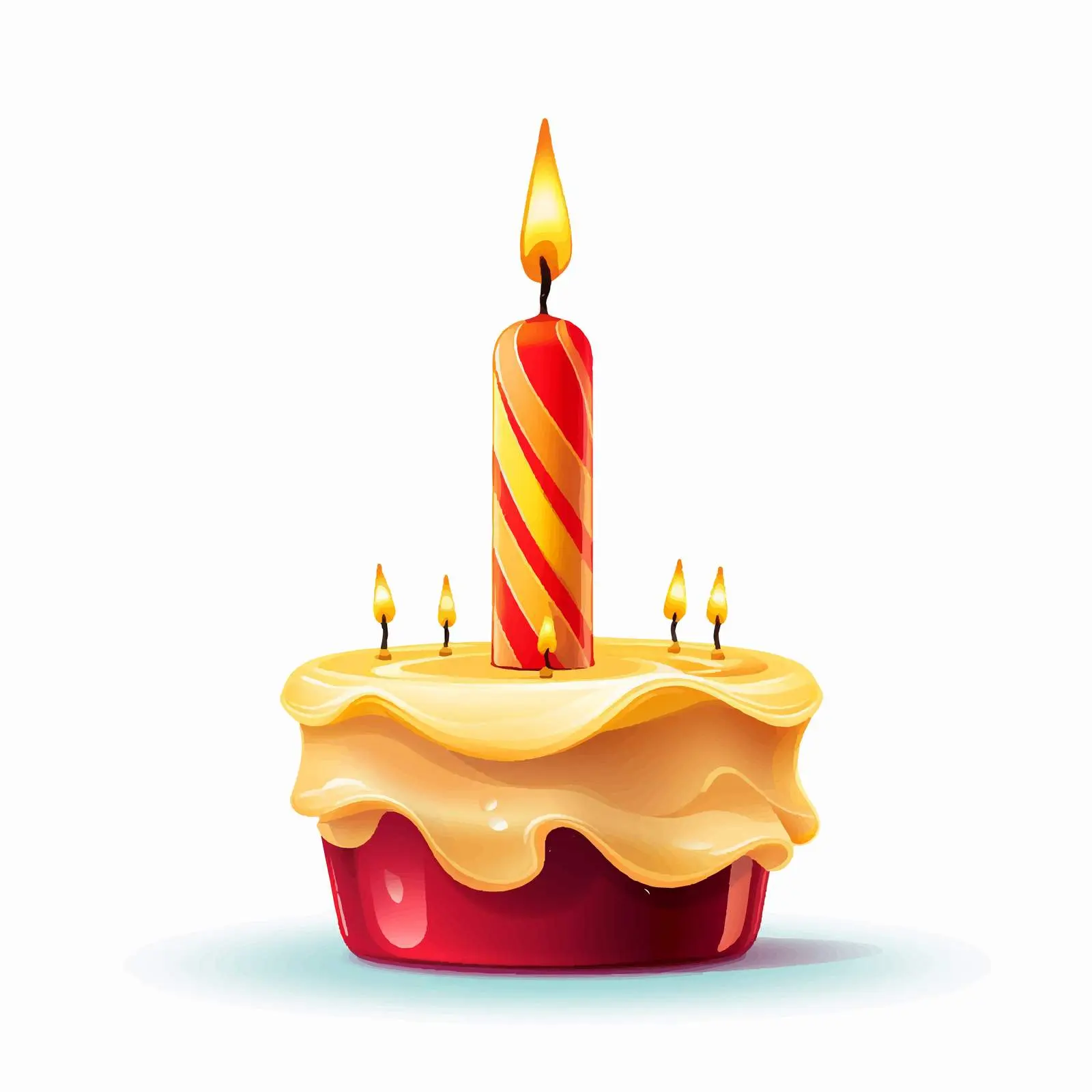 Colorful Birthday Candle Number Illustration Vector — free download from Dotvec