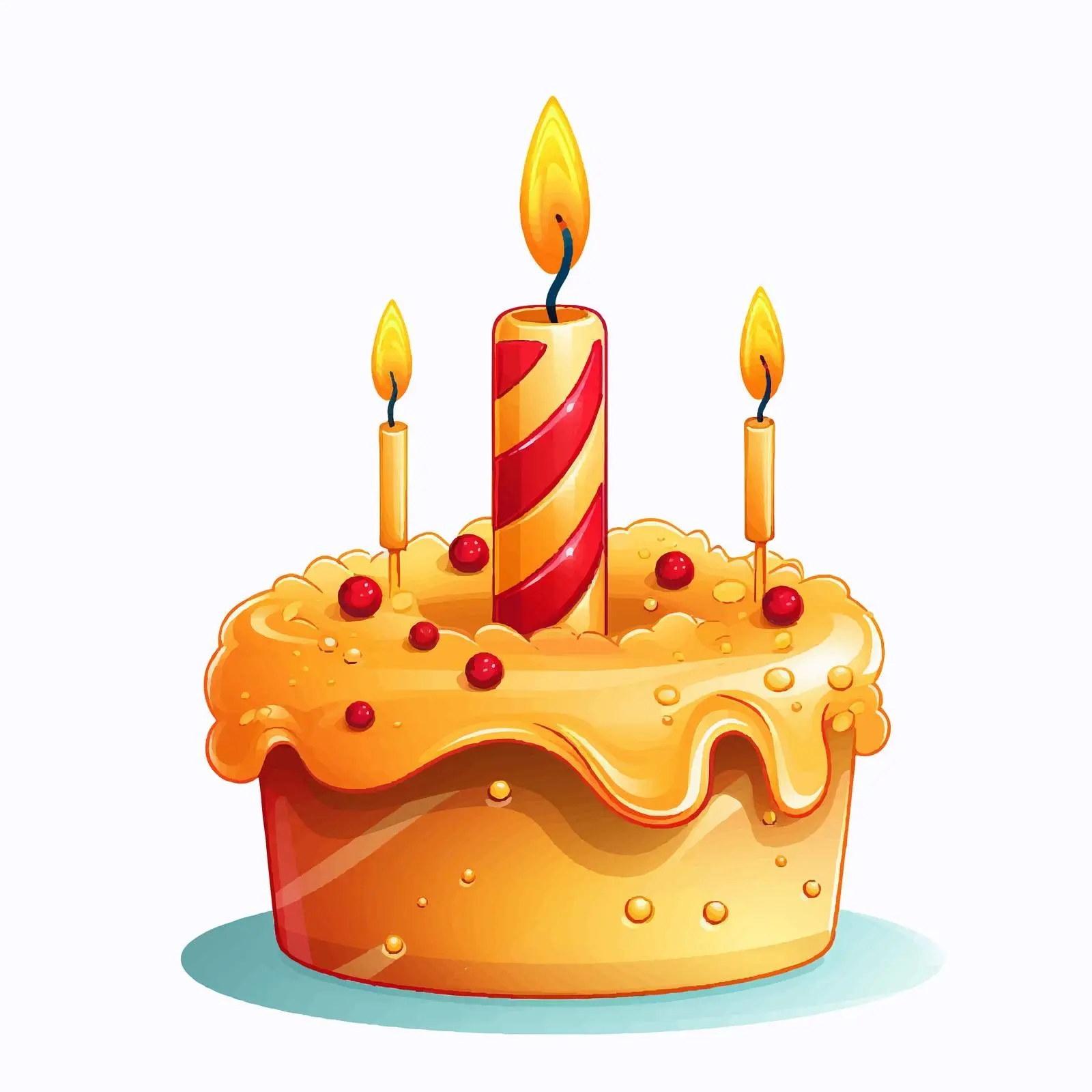 Colorful Birthday Candle Vector Illustration — free download from Dotvec