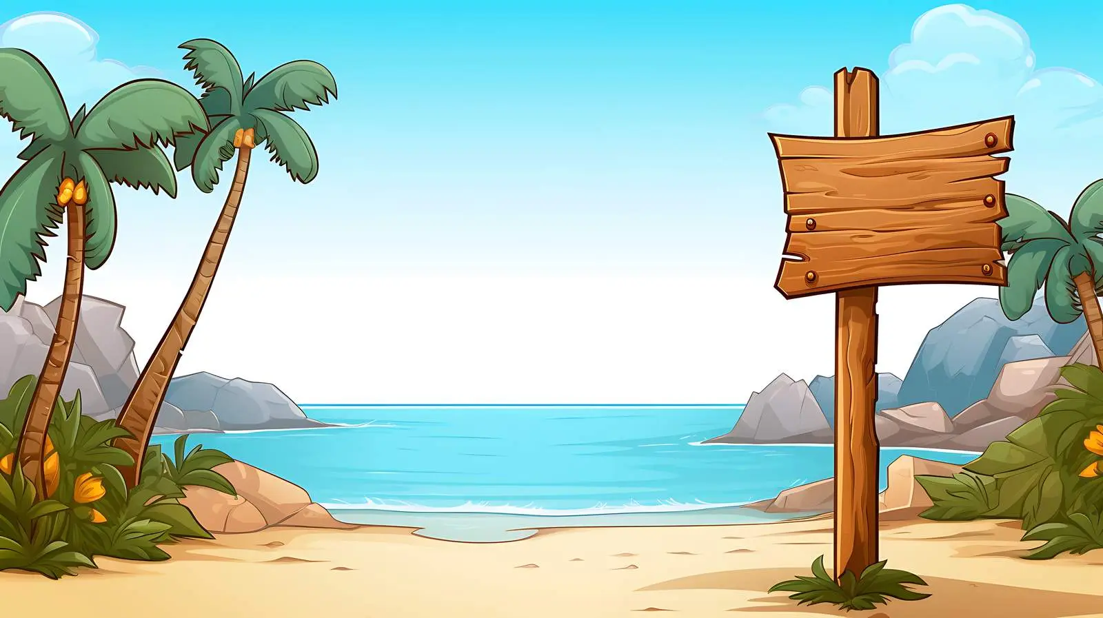 Beach Signpost Stock Image — free download from Dotvec