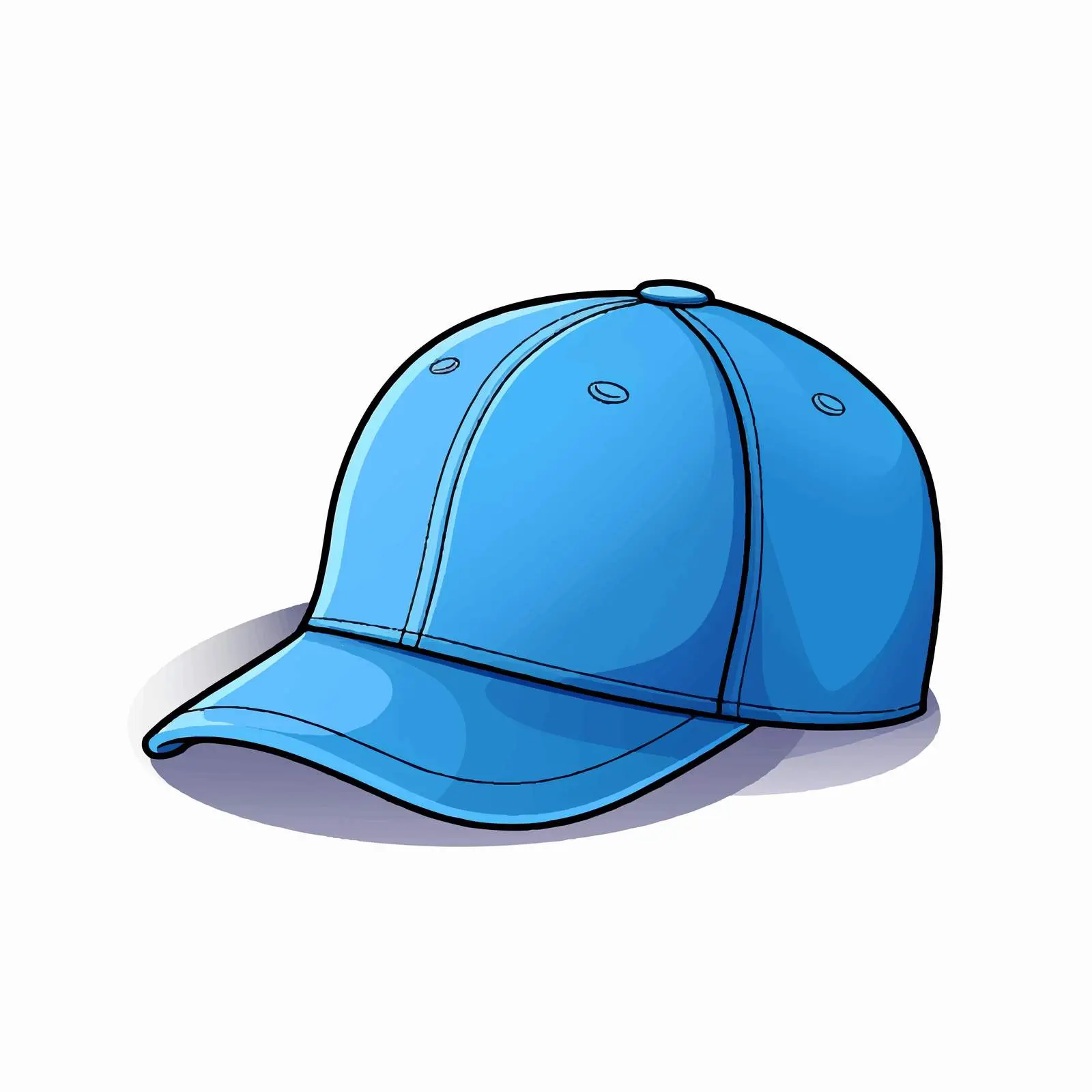 Blue Cap Illustration on White Background — free download from Dotvec