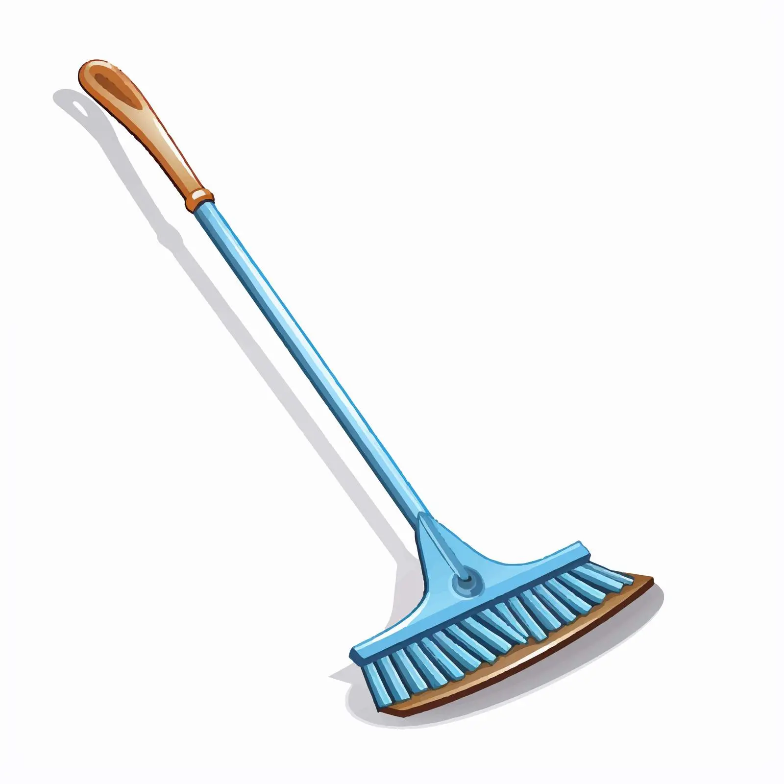 Blue Rake Illustration on White Background — free download from Dotvec