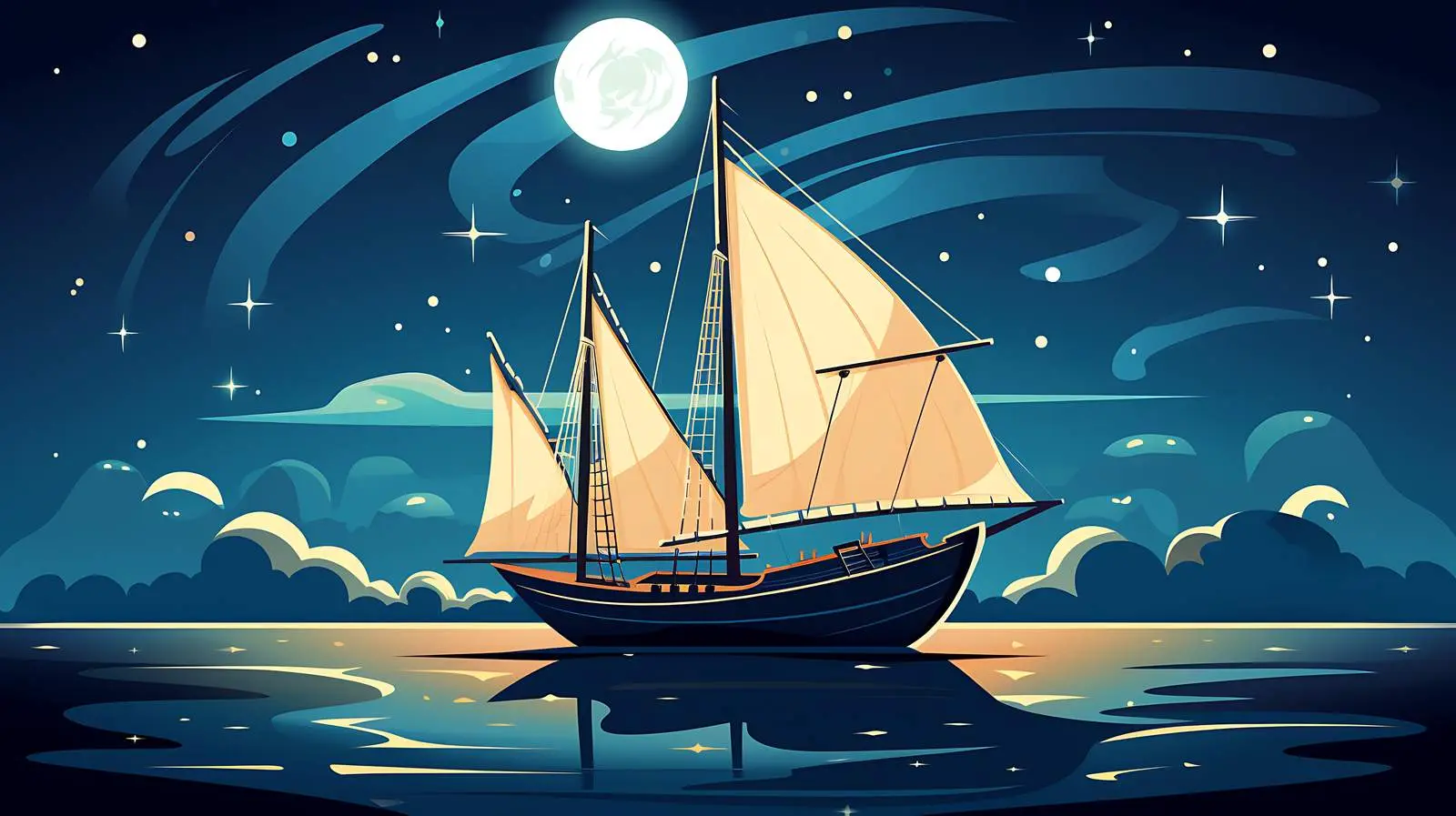 Sailing Boat Illustration — free download from Dotvec