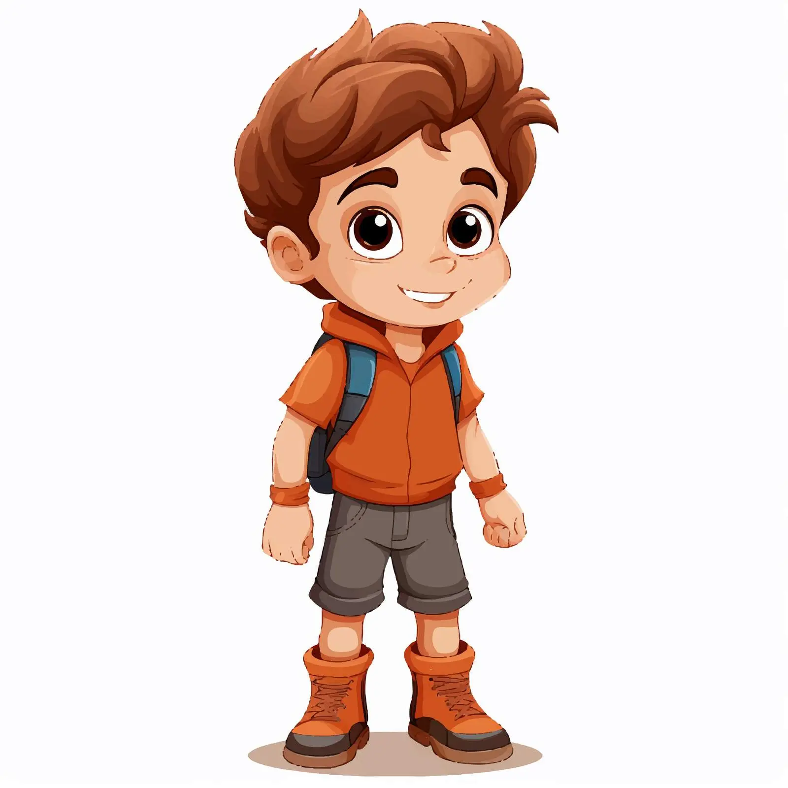 Boy Illustration on White Background Vector — free download from Dotvec