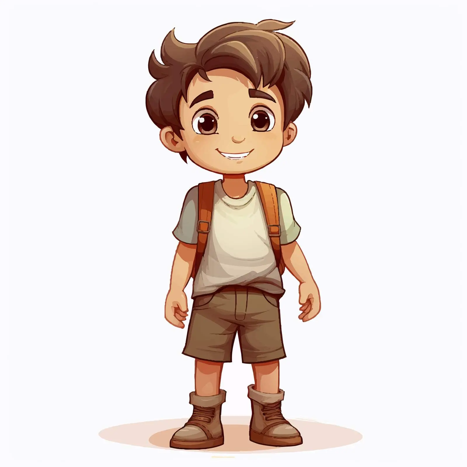 Boy Illustration on White Background — free download from Dotvec