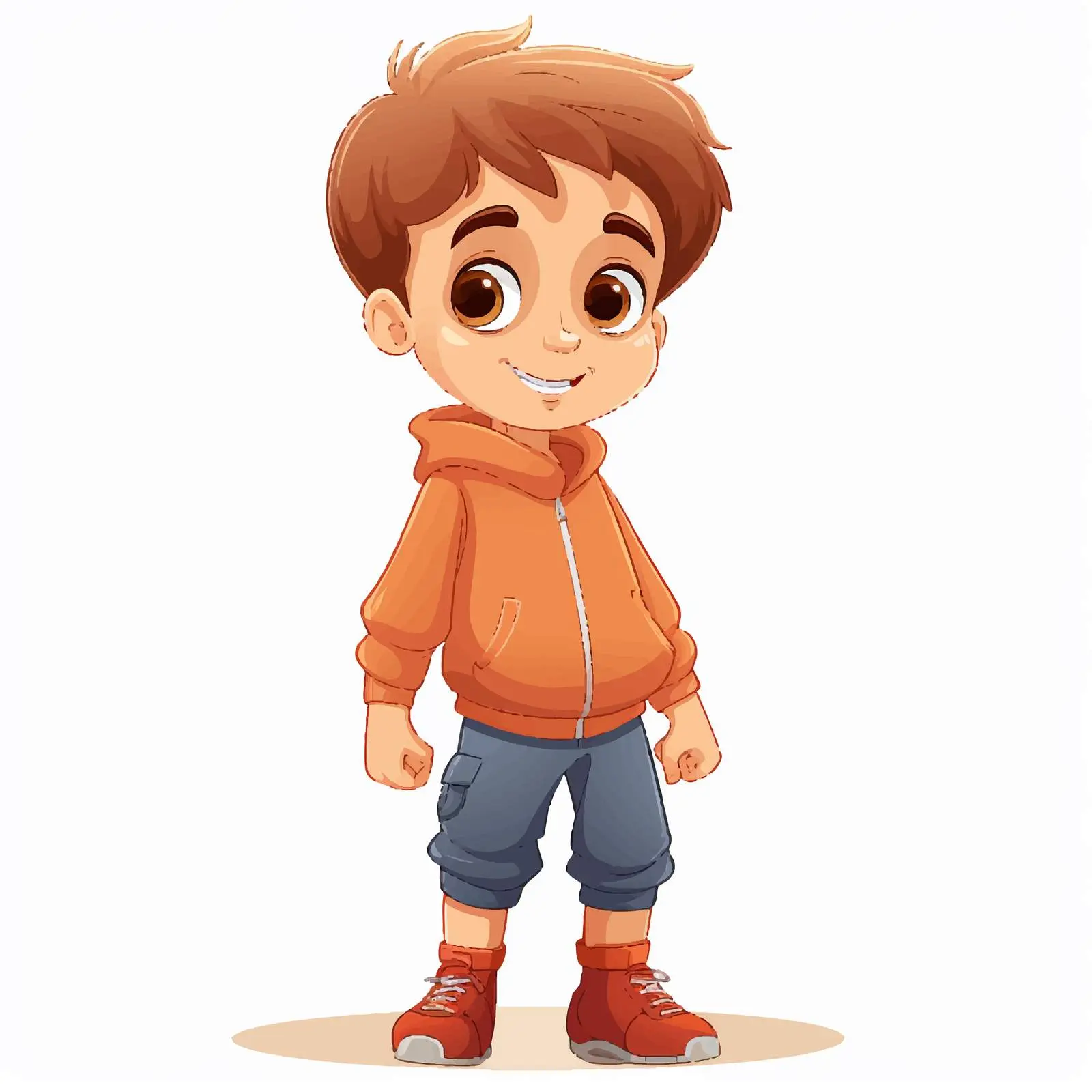 Boy Illustration on White Background Vector — free download from Dotvec