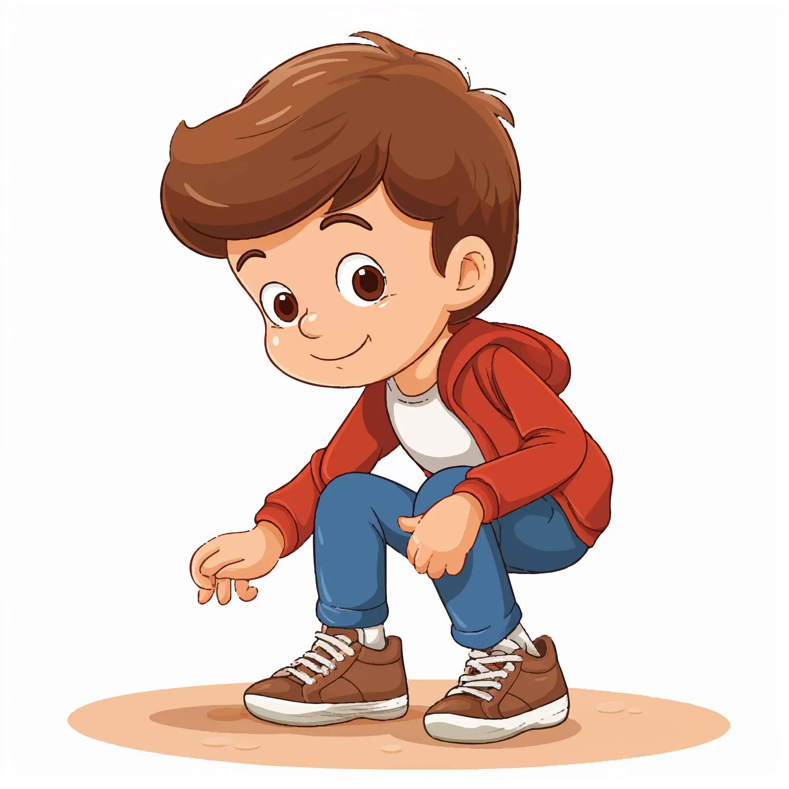 Boy Putting on Shoes Illustration — free download from Dotvec