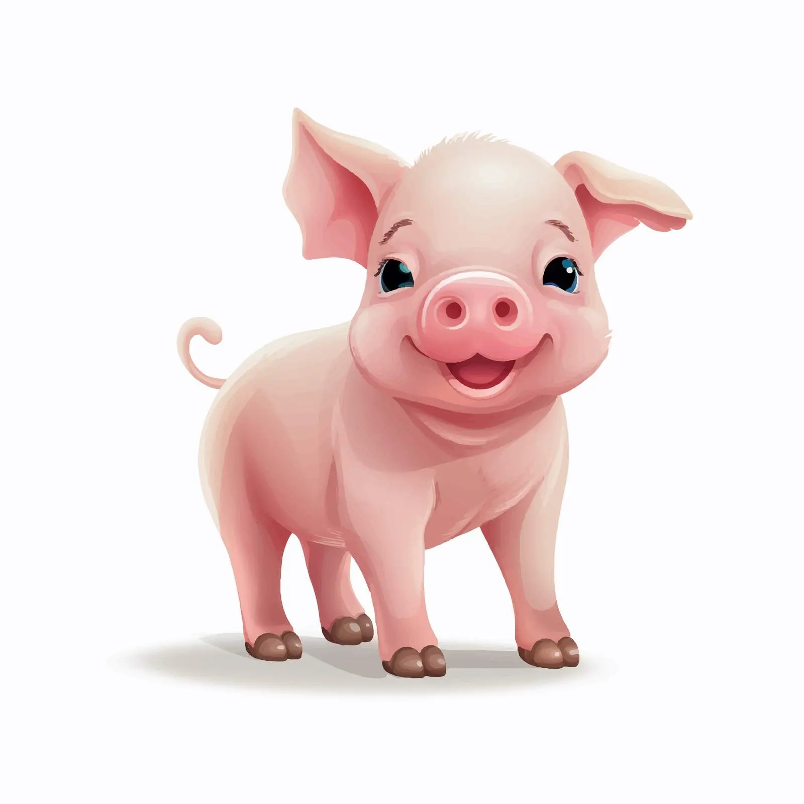Cheeky Pig Cartoon Vector Illustration — free download from Dotvec