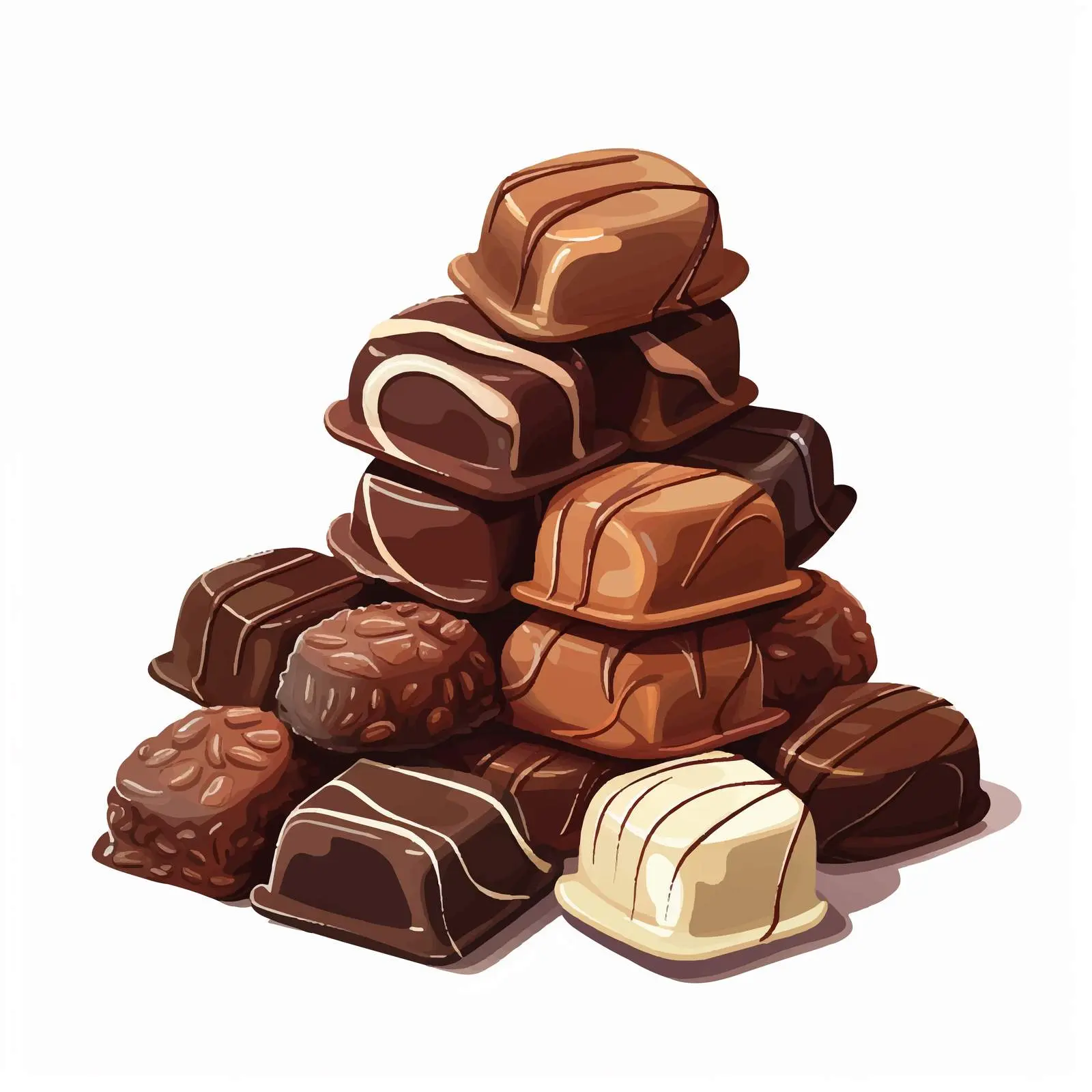 Chocolate Illustration on White Background — free download from Dotvec