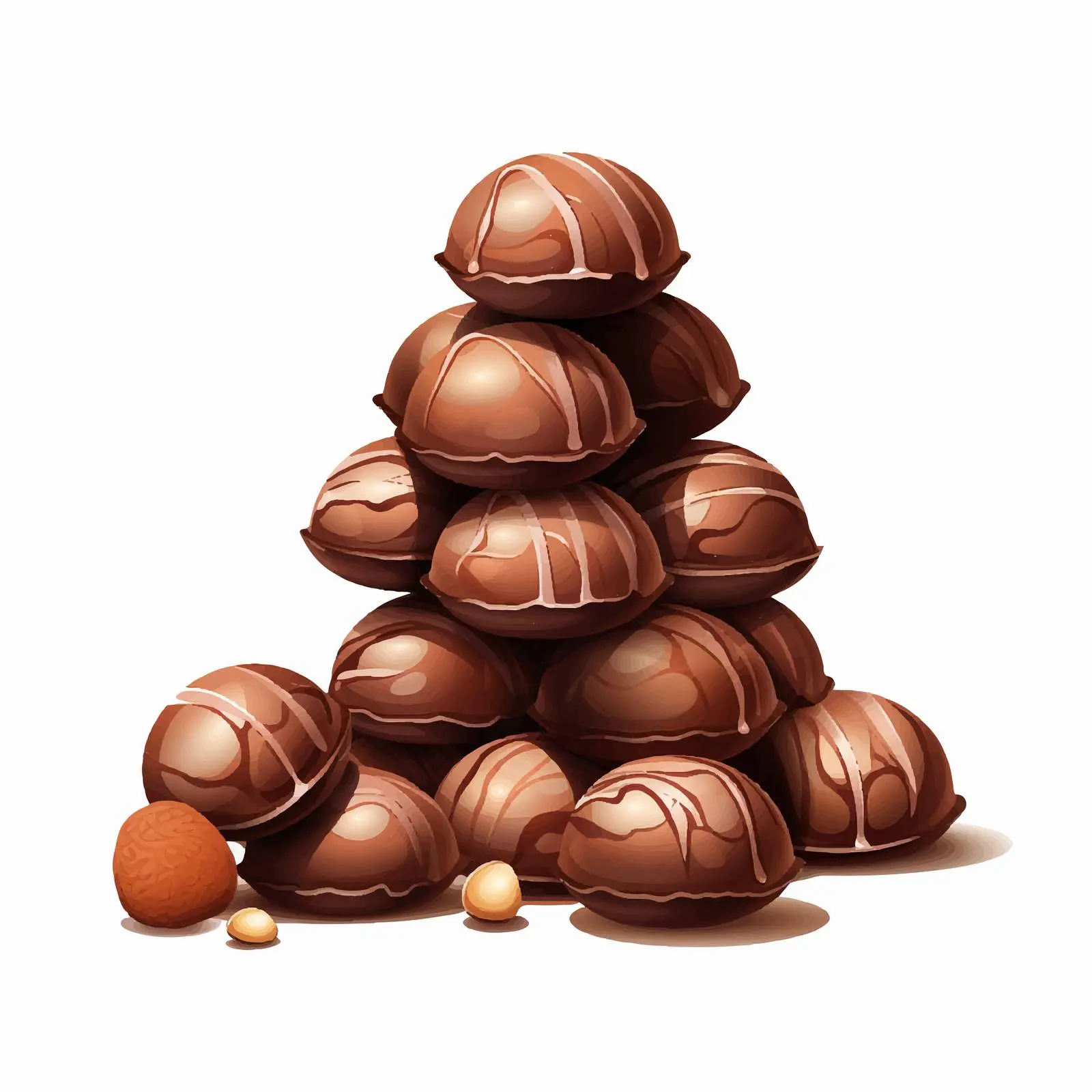 Chocolate Illustration on White Background — free download from Dotvec