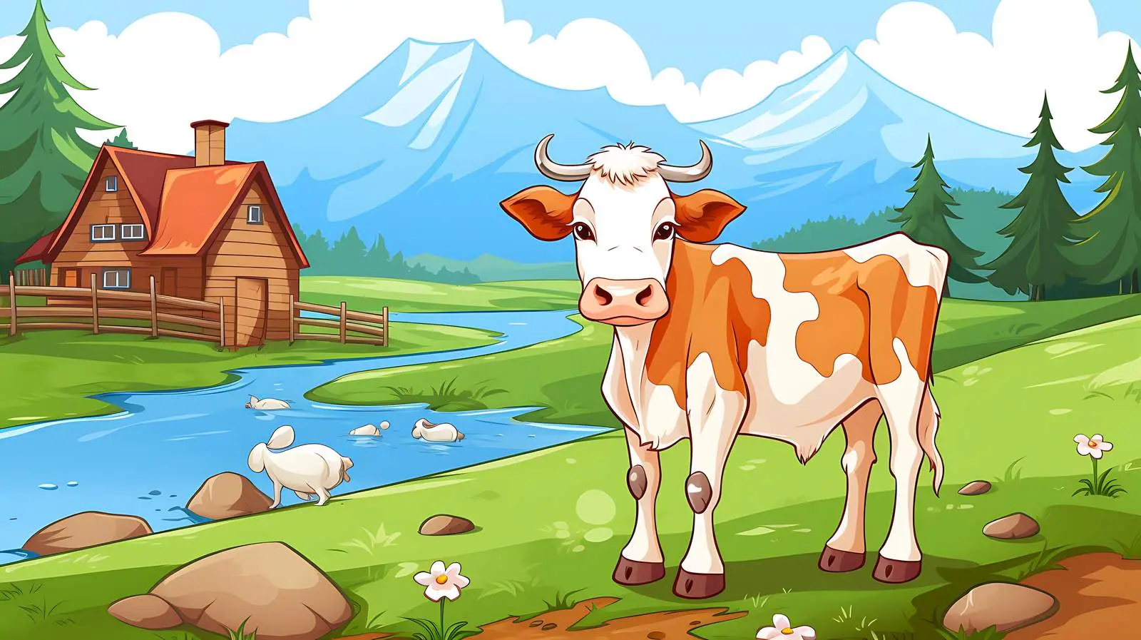 Serene Countryside Scene — free download from Dotvec