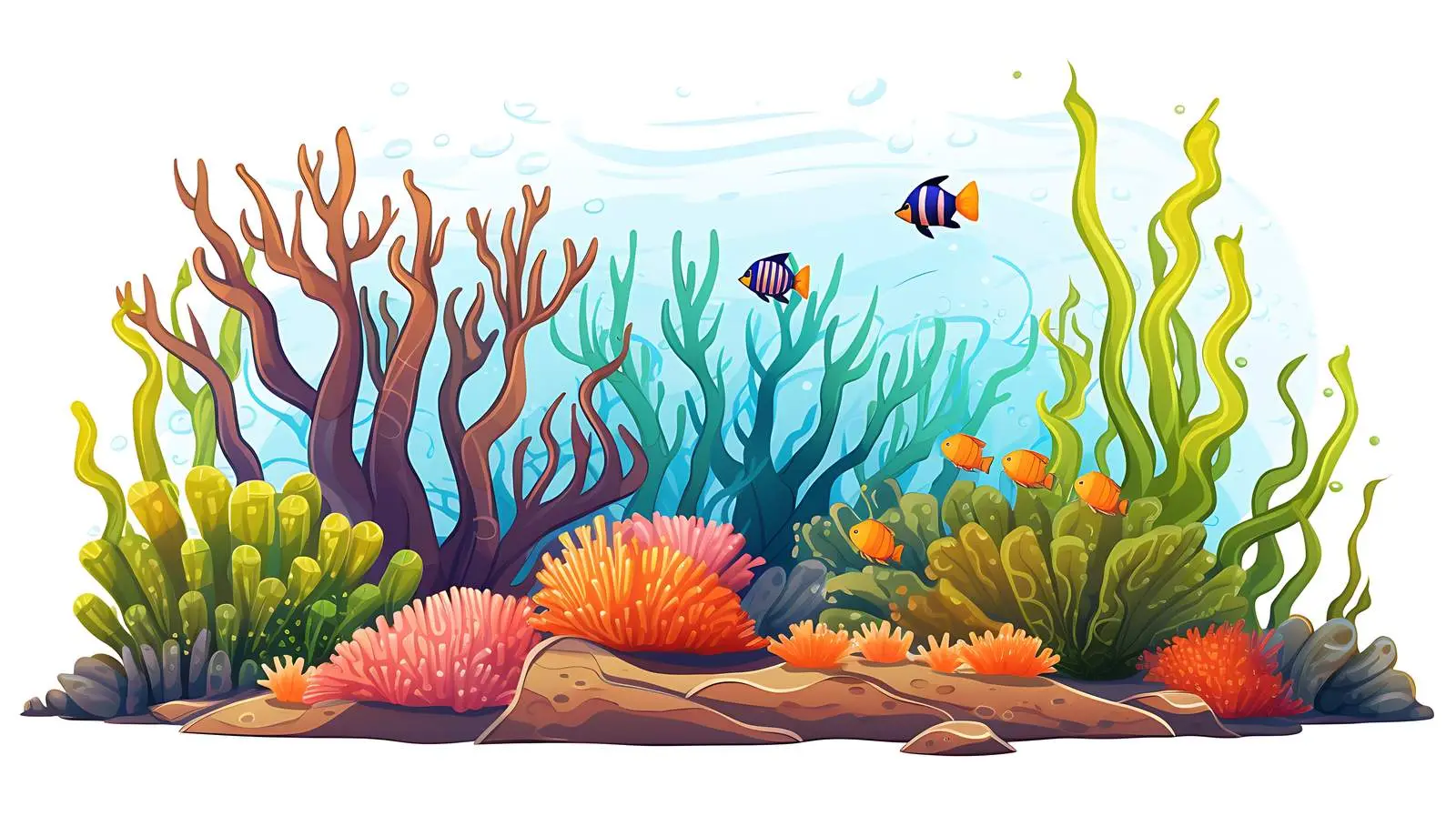 Deep Sea Cartoon Vector Illustration — free download from Dotvec