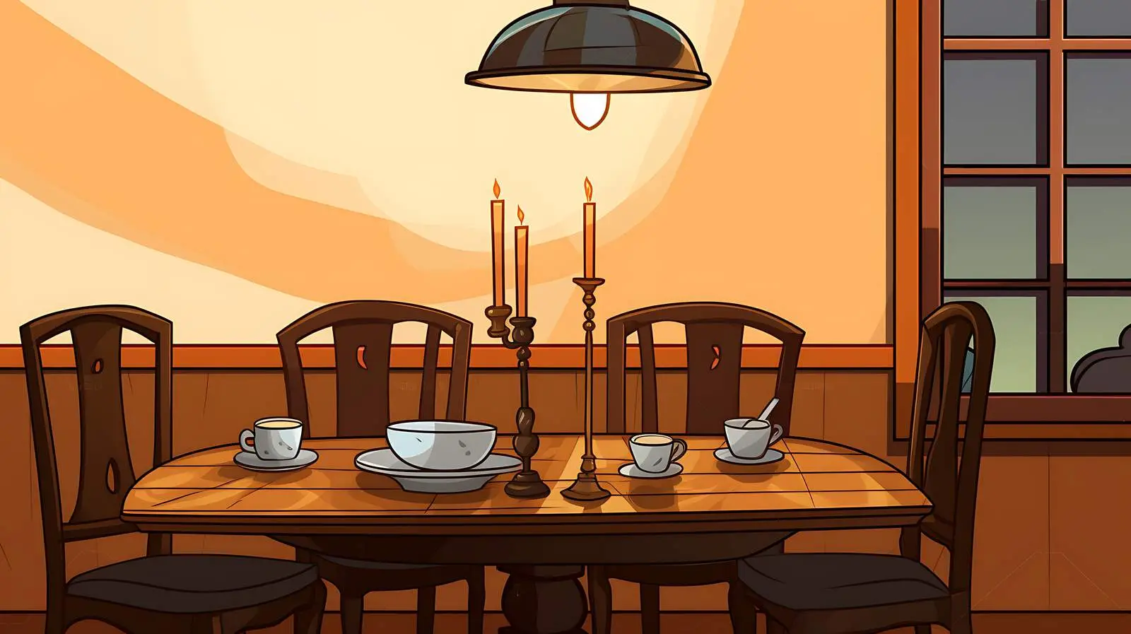 Modern Dining Room Setup — free download from Dotvec