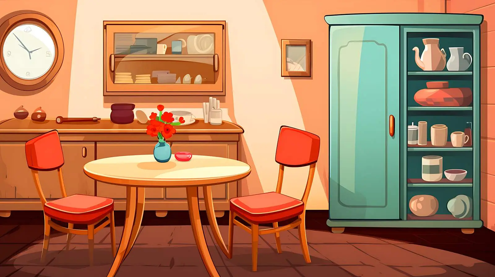 Furniture Interiors Illustration — free download from Dotvec