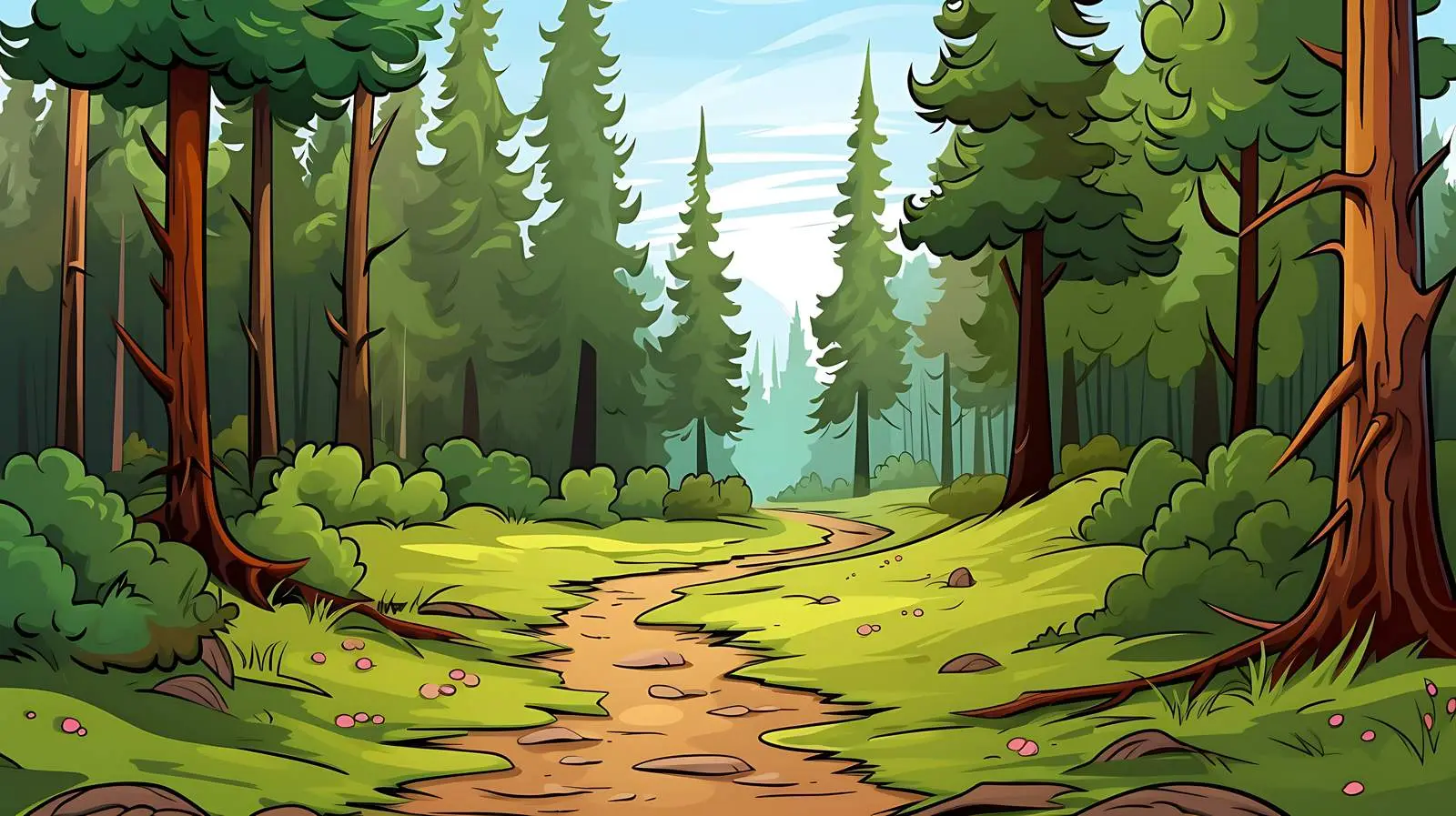 Serene Forest Path — free download from Dotvec