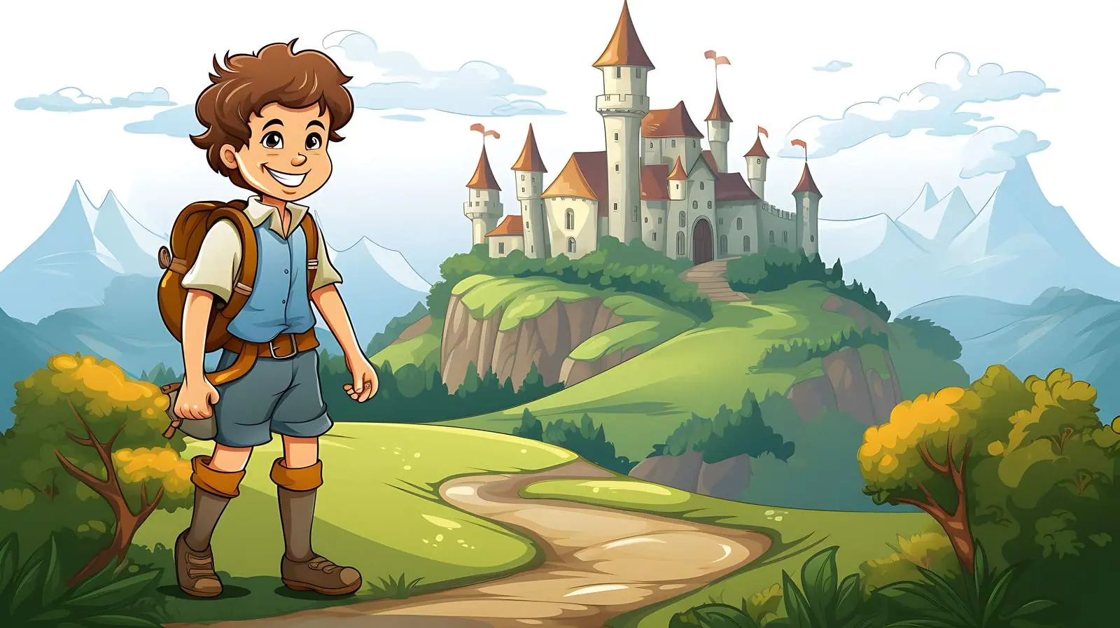 Farm Boy Over Hills by Cabin — free download from Dotvec