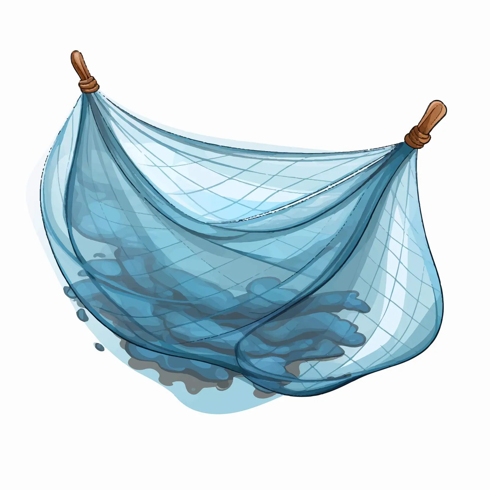 Fishing Net Illustration on White Background — free download from Dotvec