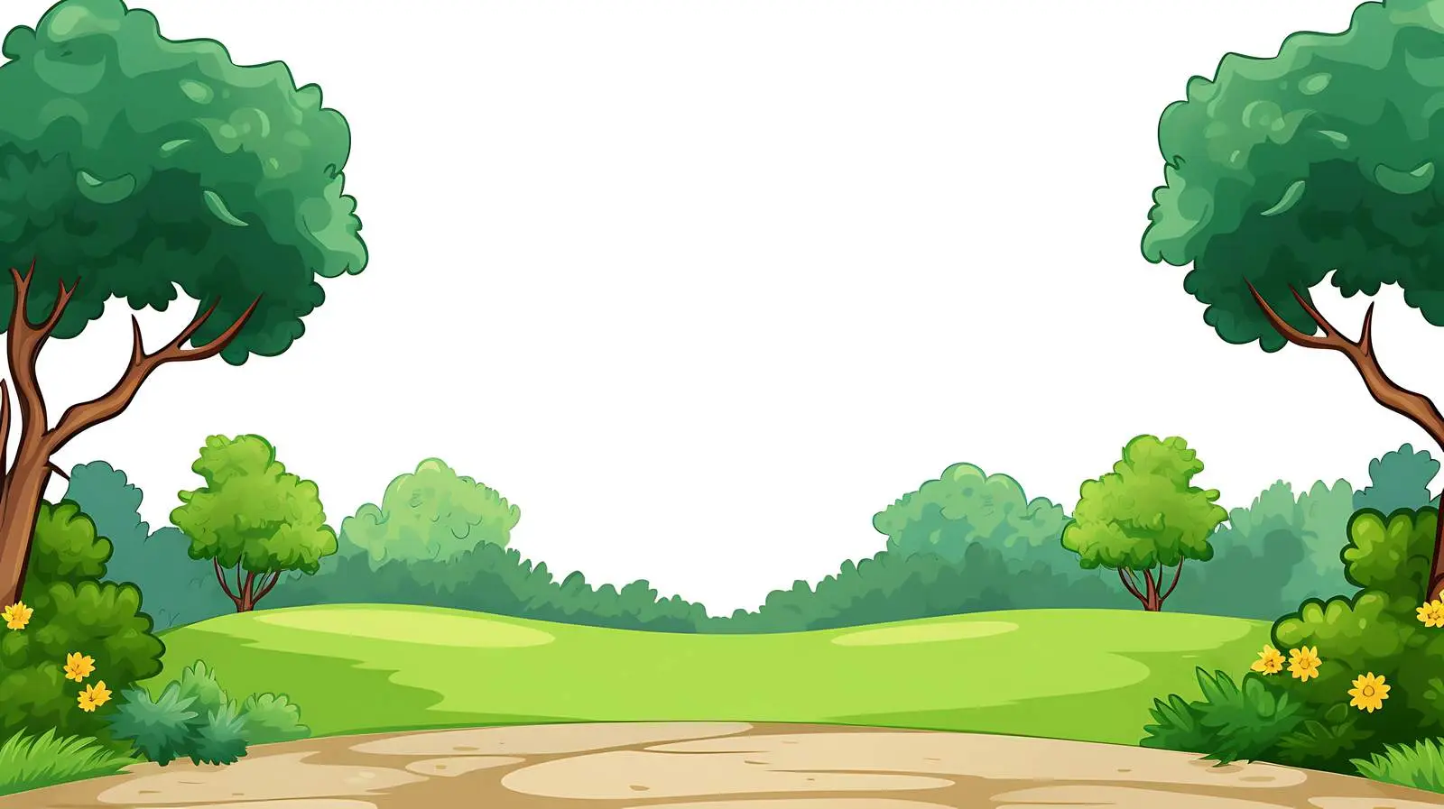 Scenic Road Frame Illustration — free download from Dotvec