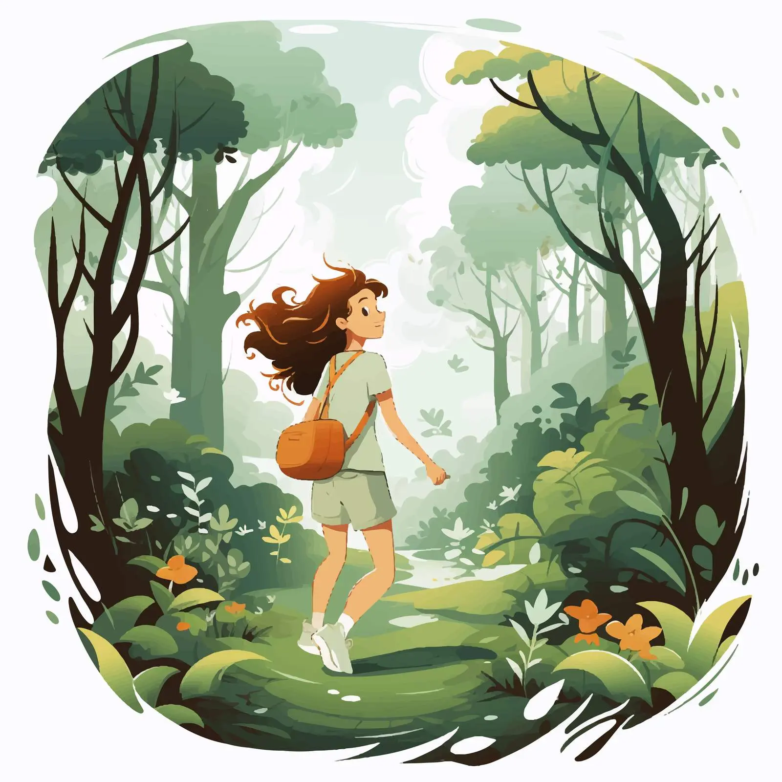 Girl Embracing the Beauty of Nature — free download from Dotvec