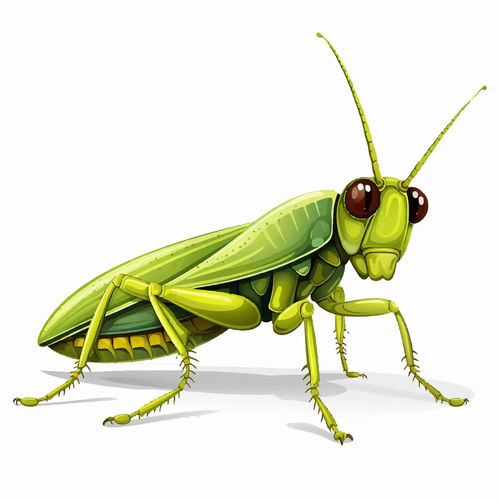 Grasshopper Vector Illustration on White Background — free download from Dotvec