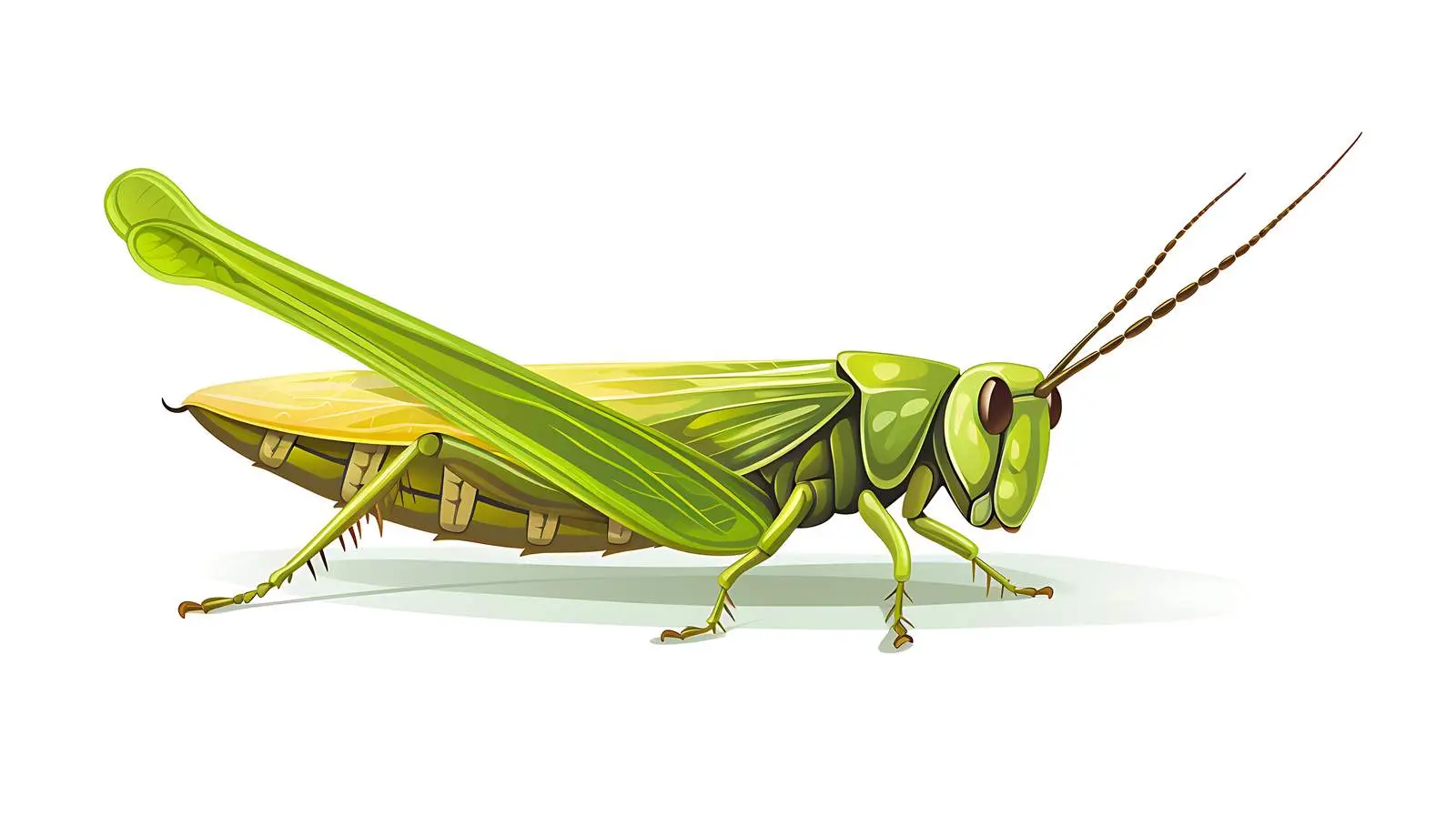 Graceful Grasshopper Vector Illustration — free download from Dotvec