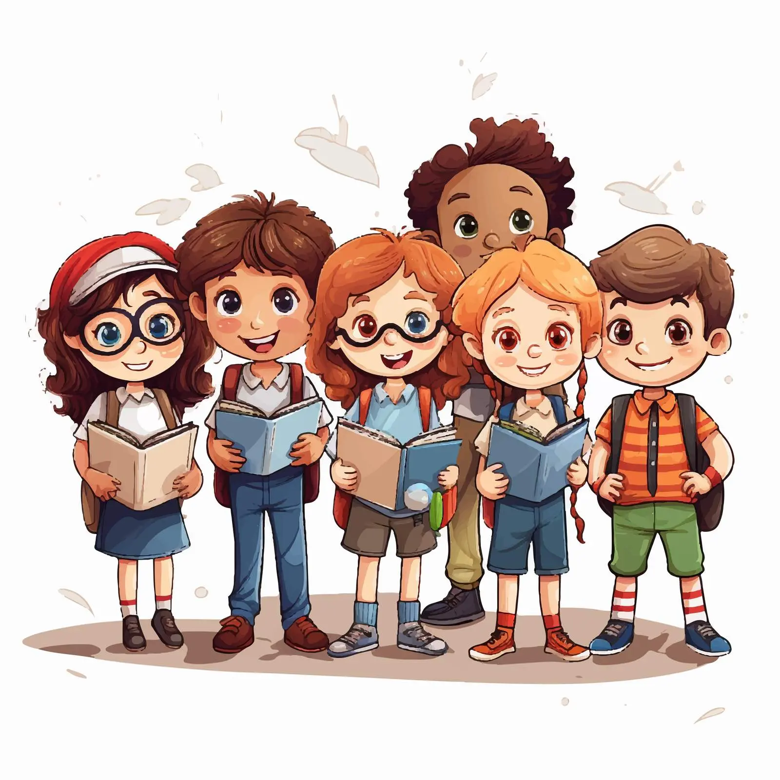 Talented Kids Collaboration Vector Illustration — free download from Dotvec