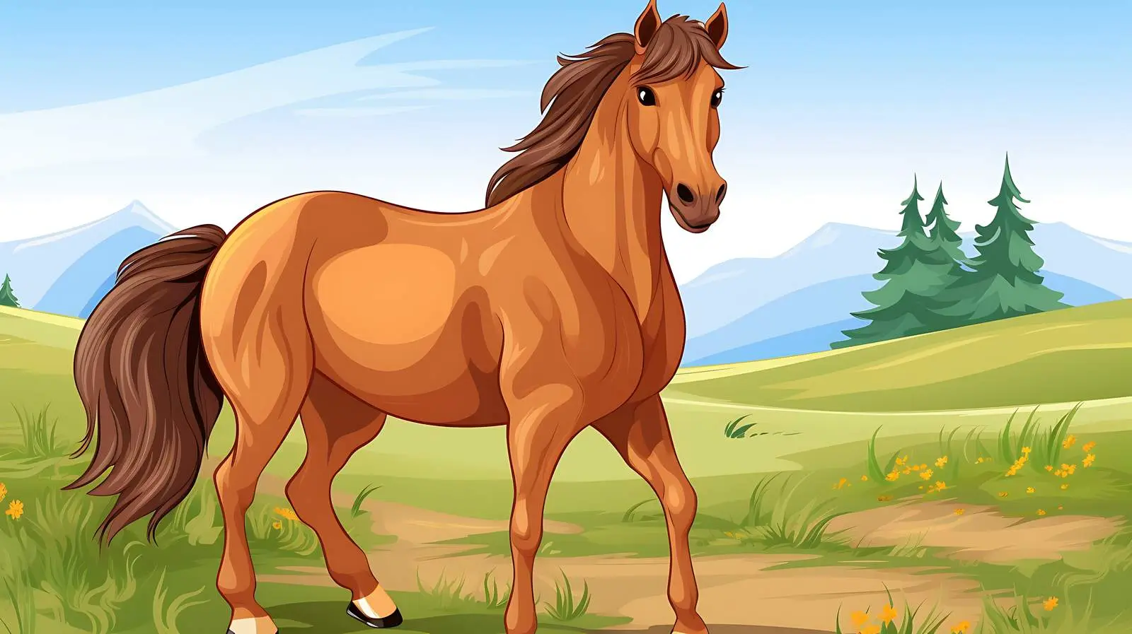 Majestic Horse in Serene Natural Setting — free download from Dotvec