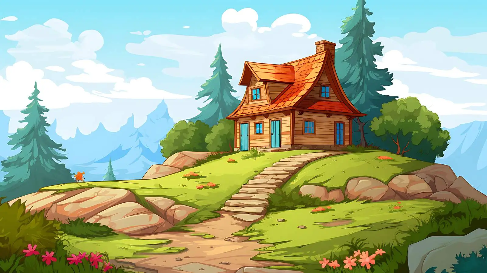 Tranquil House in Serene Natural Setting — free download from Dotvec