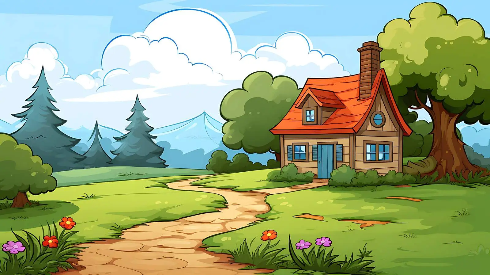 Tranquil House in Lush Environment — free download from Dotvec
