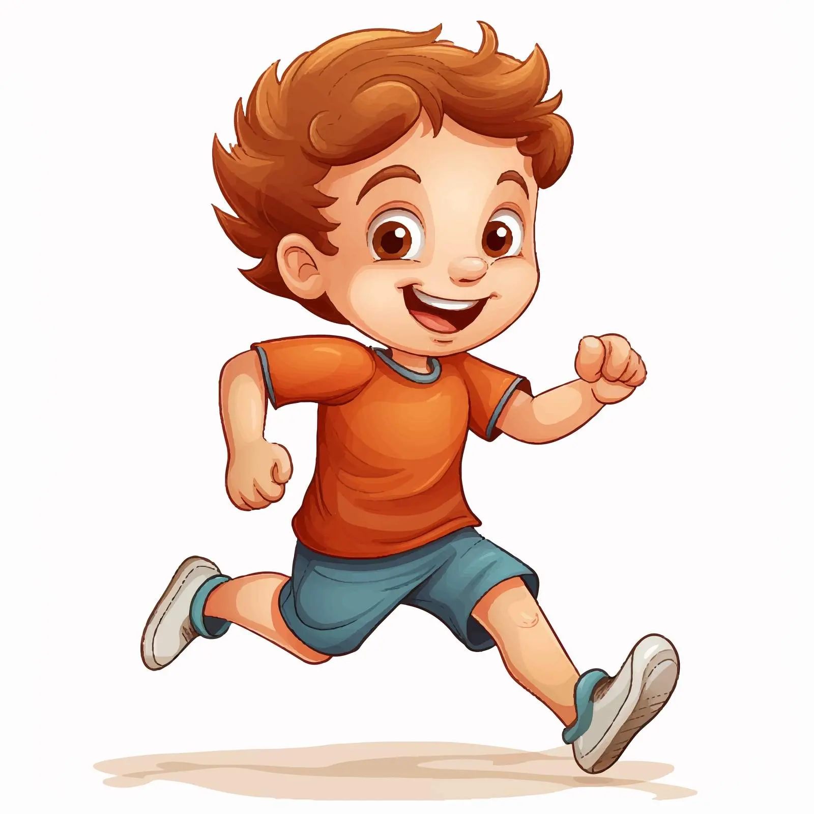 Child Running Vector Illustration on White Background — free download from Dotvec