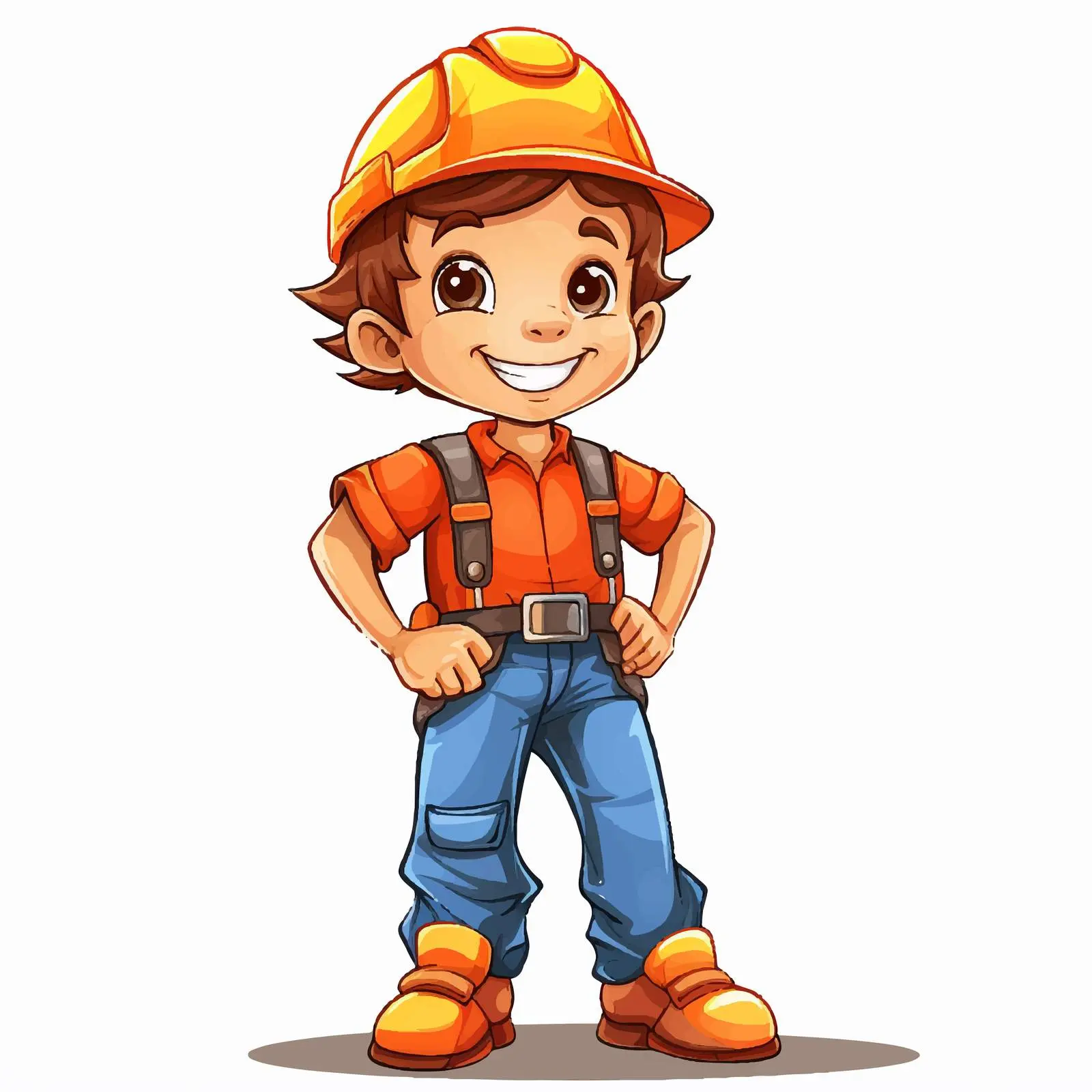 Child Laborer Cartoon Vector Illustration — free download from Dotvec