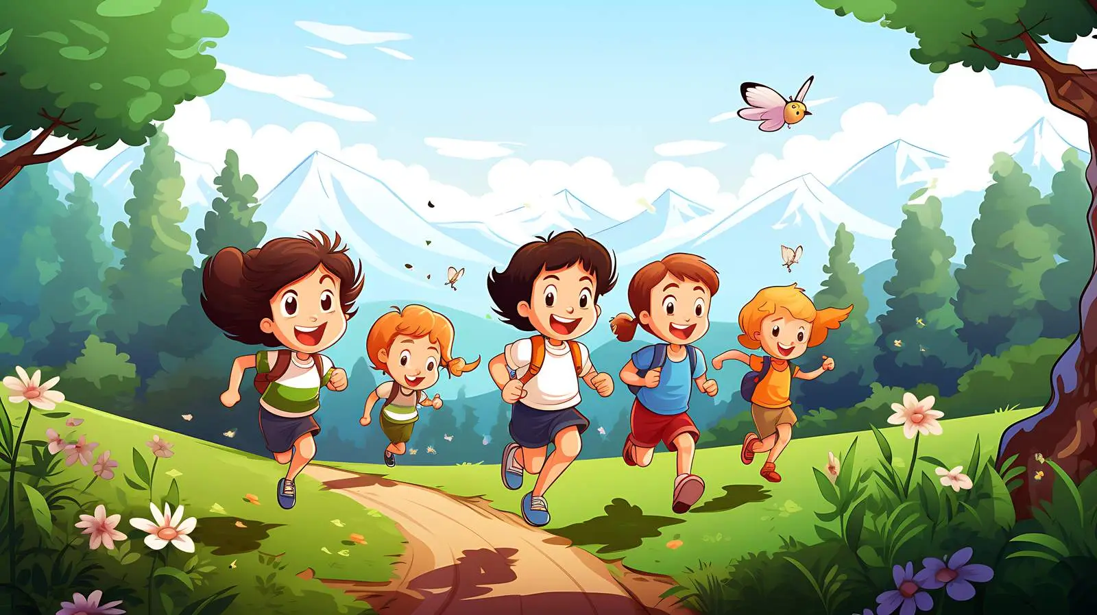 Children Enjoying Nature — free download from Dotvec
