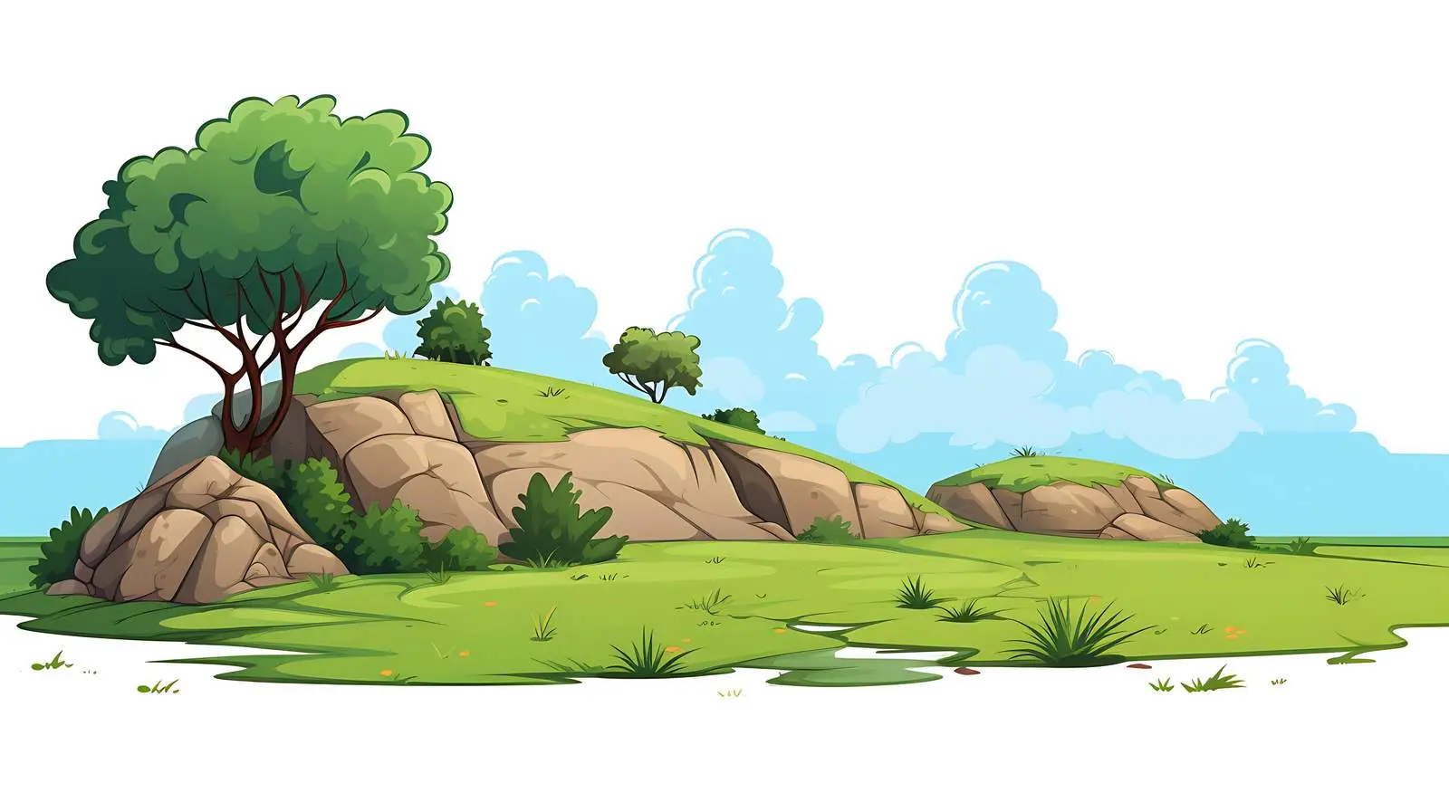 Serene Nature Landscape Scene — free download from Dotvec
