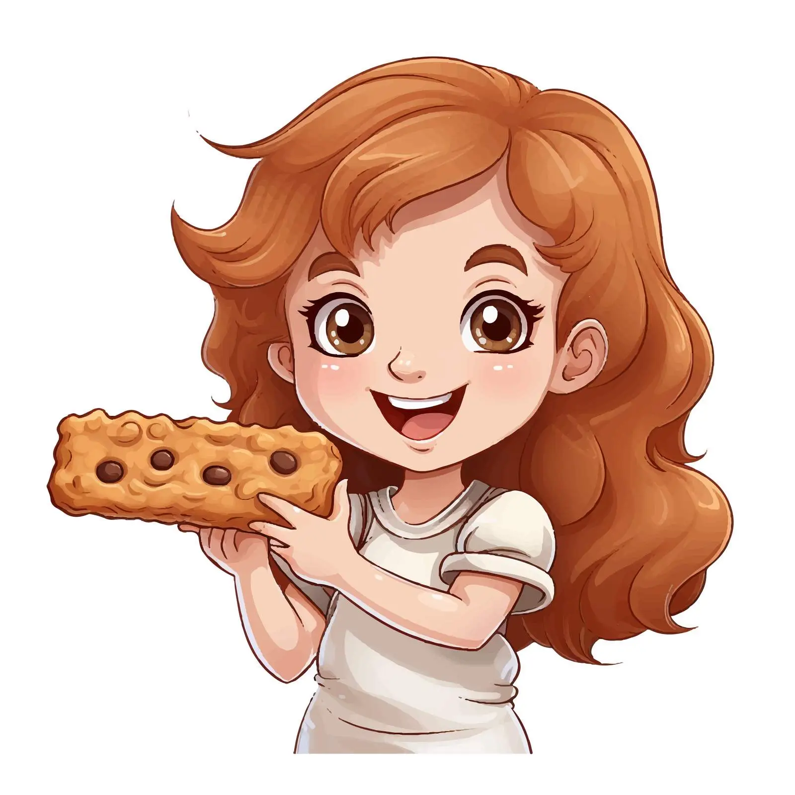 Little Girl Holding Blank Signboard Illustration — free download from Dotvec