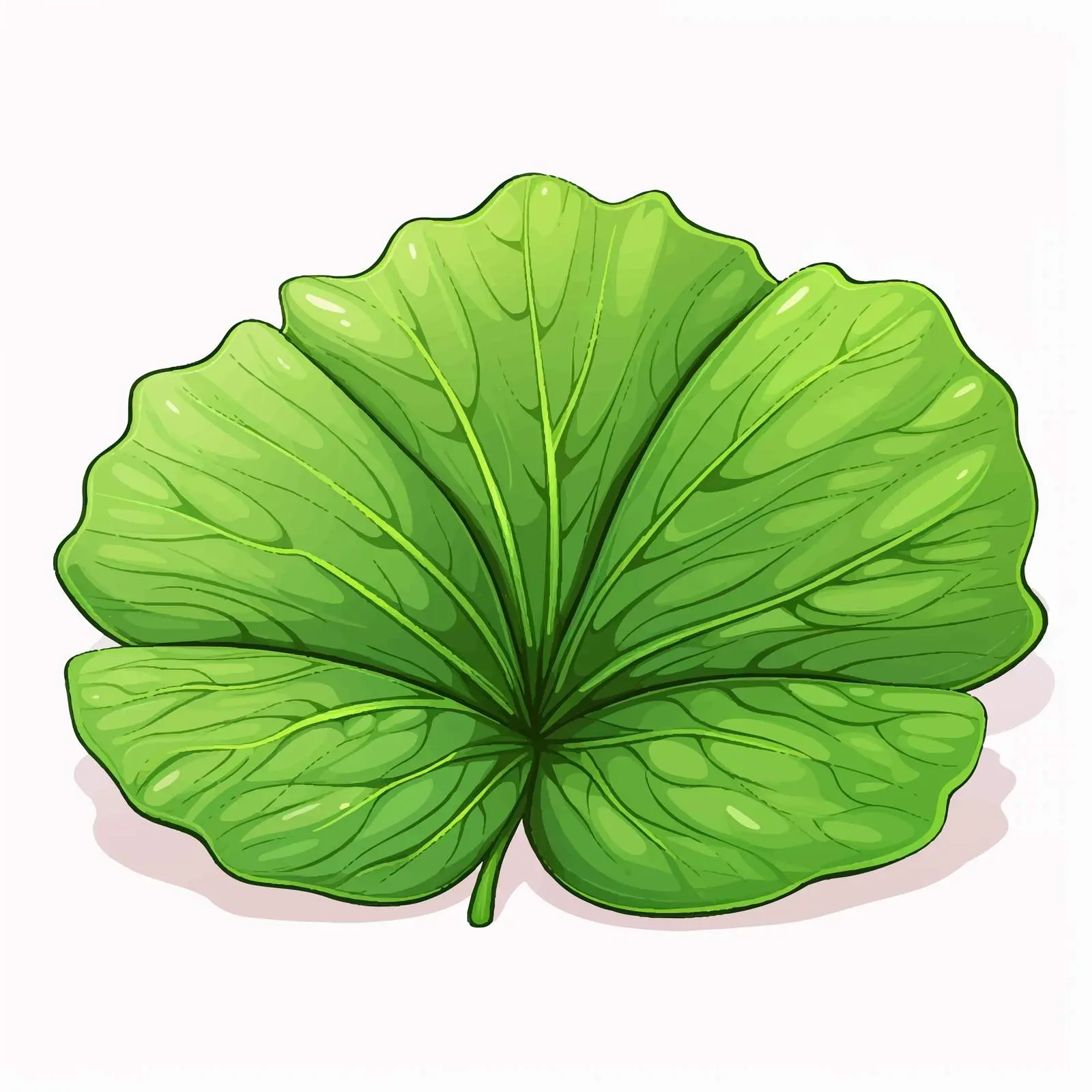 Artistic Lotus Leaf Vector Illustration — free download from Dotvec