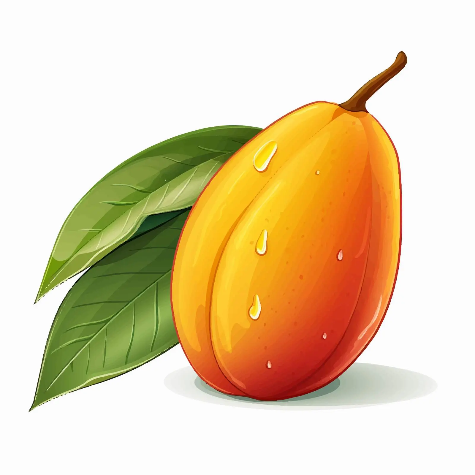Mango Illustration on White Background — free download from Dotvec