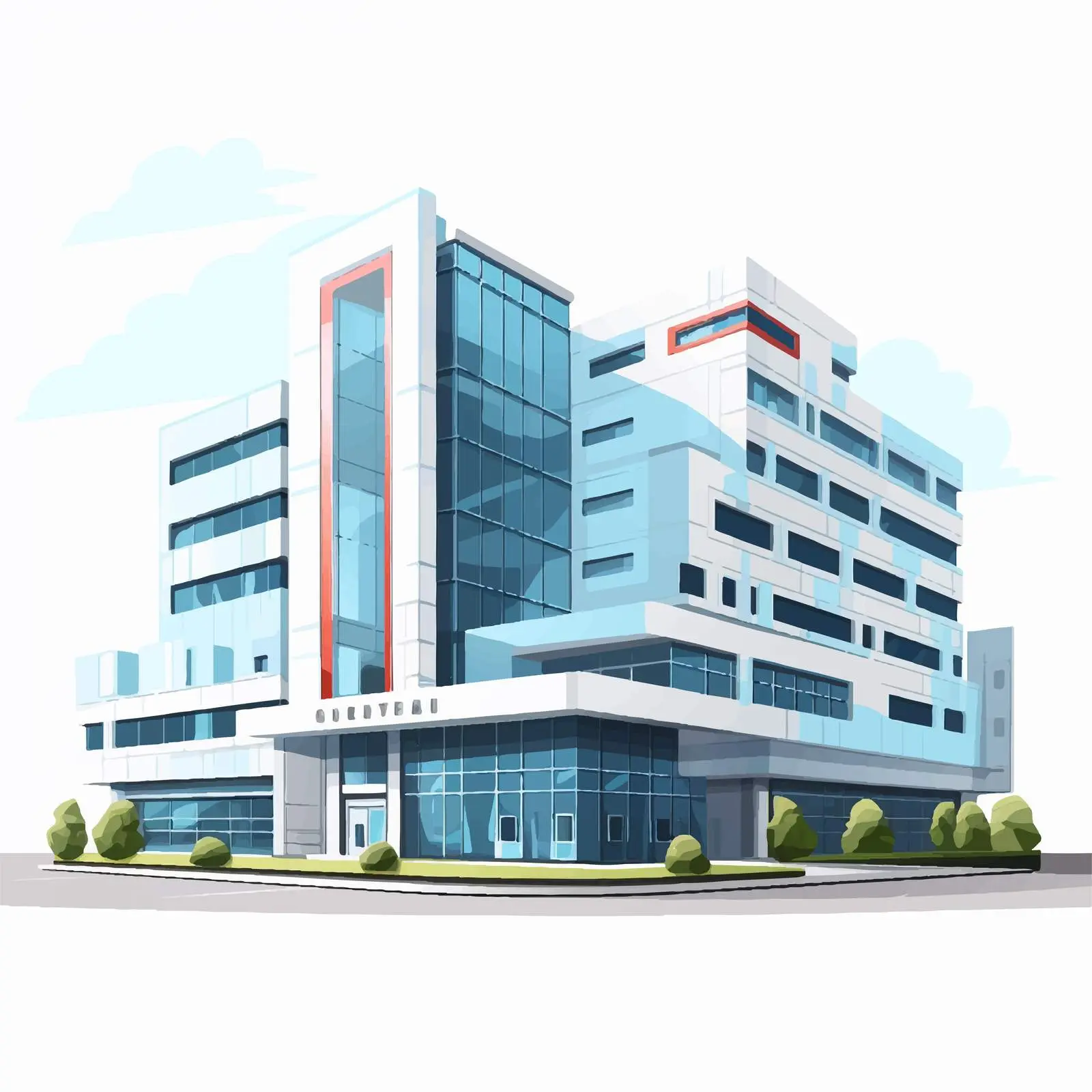 Modern Hospital Cartoon Vector Illustration – free patient treatment image from Dotvec