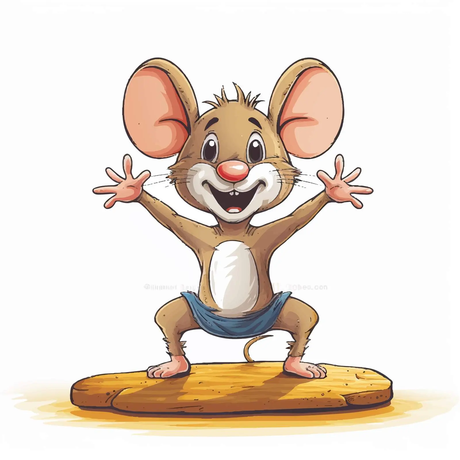 Mouse Performing a Handstand Vector Illustration — free download from Dotvec