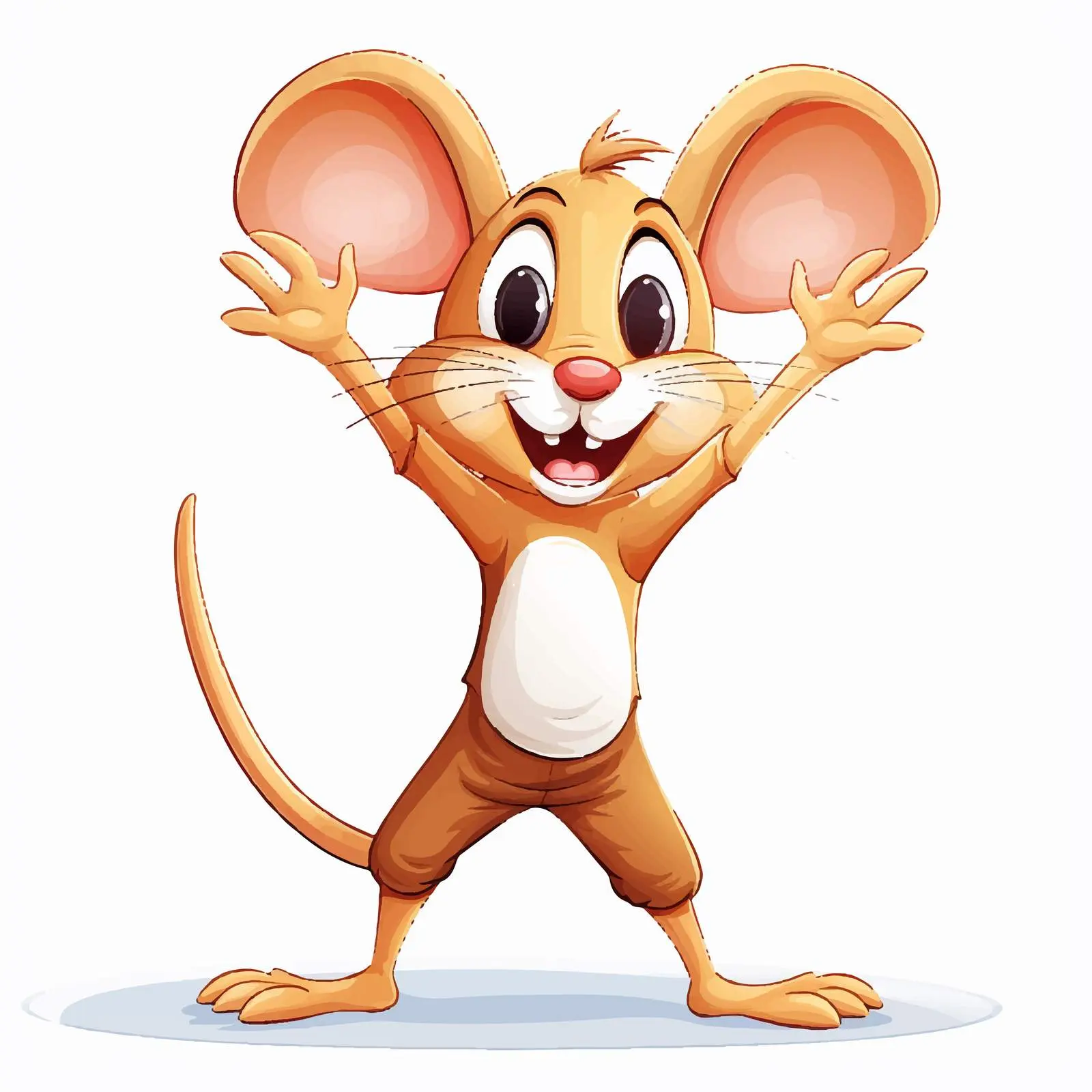 Mouse Performing a Handstand Illustration — free download from Dotvec