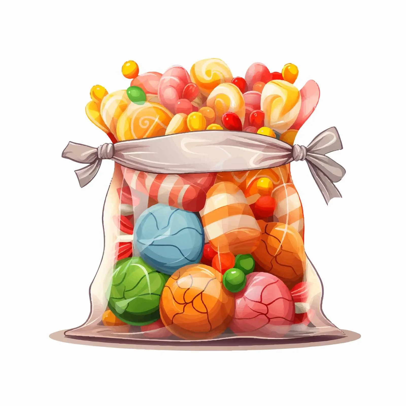 Pouch Bag of Sweets Illustration – free pouch image from Dotvec