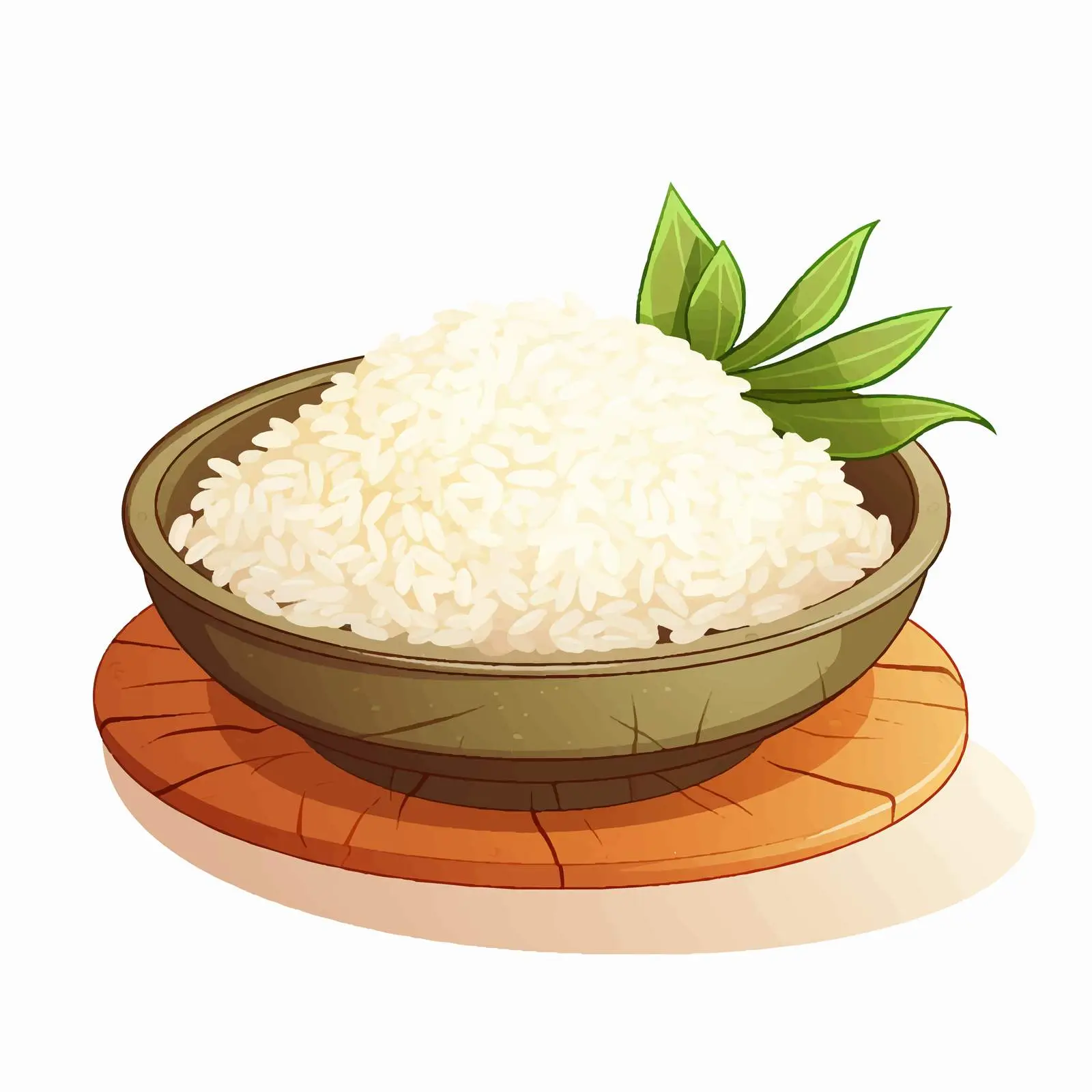 Rice Dish Illustration on White Background — free download from Dotvec
