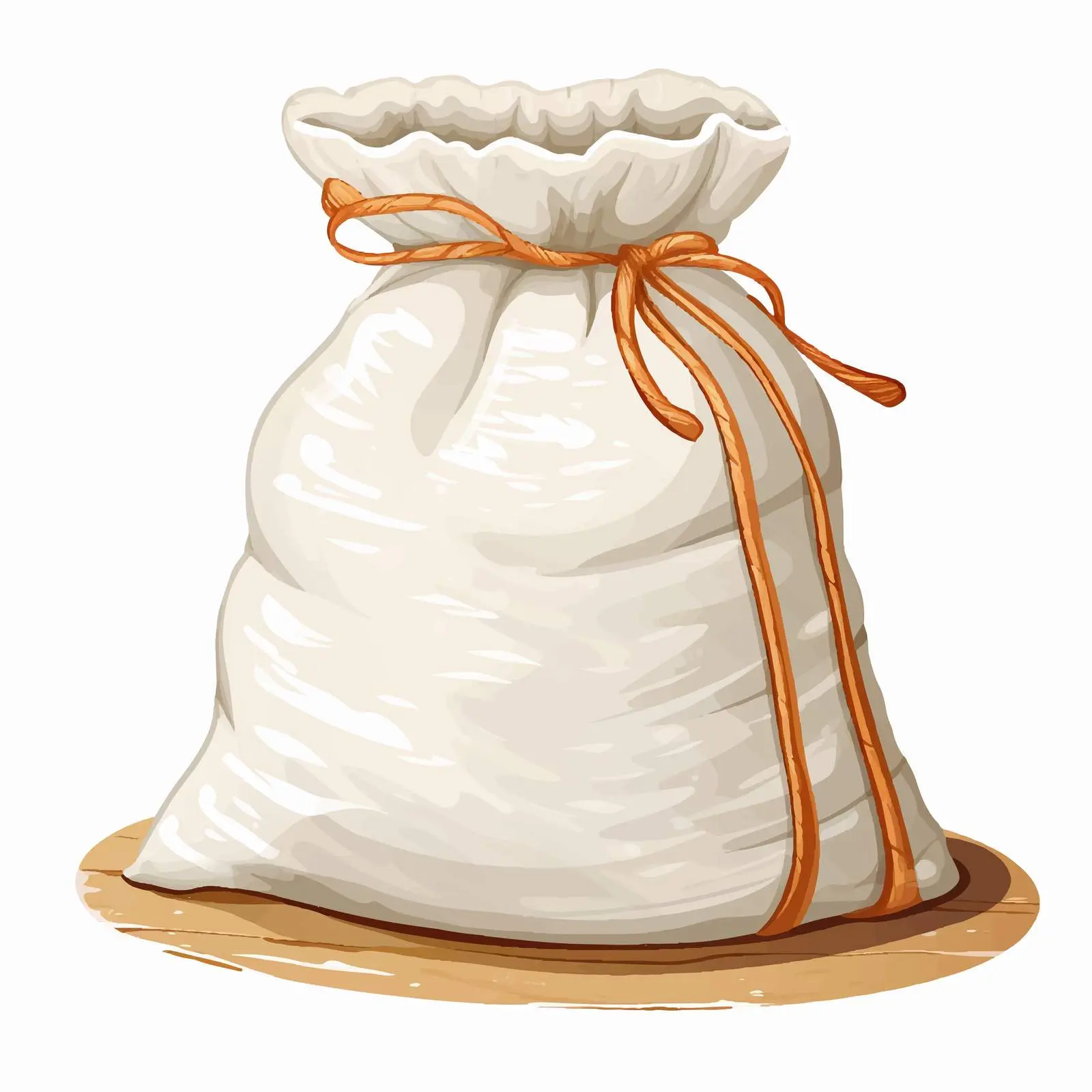 Sack of Flour Illustration on White Background — free download from Dotvec