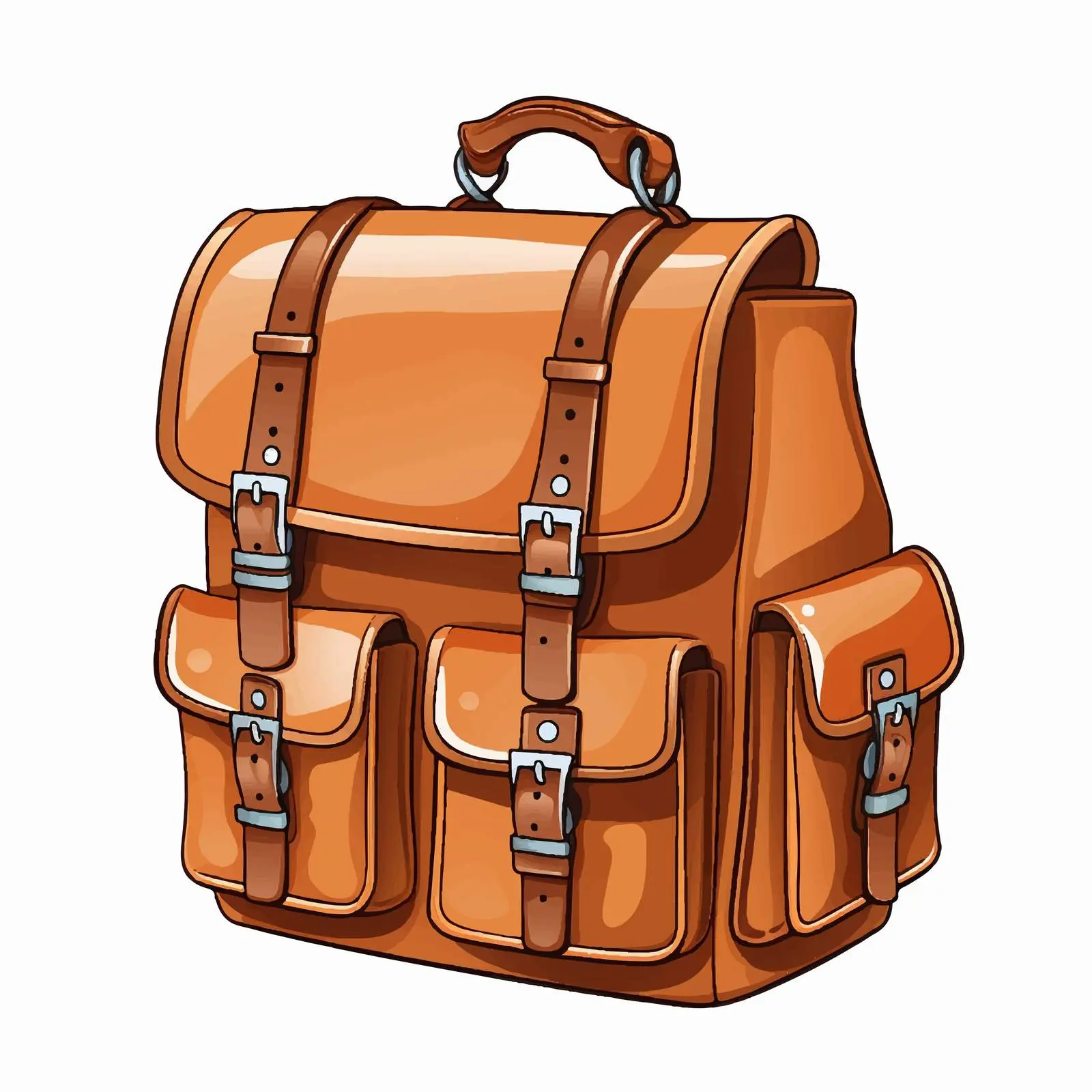 Cartoon School Bag Illustration on White Background – free university image from Dotvec
