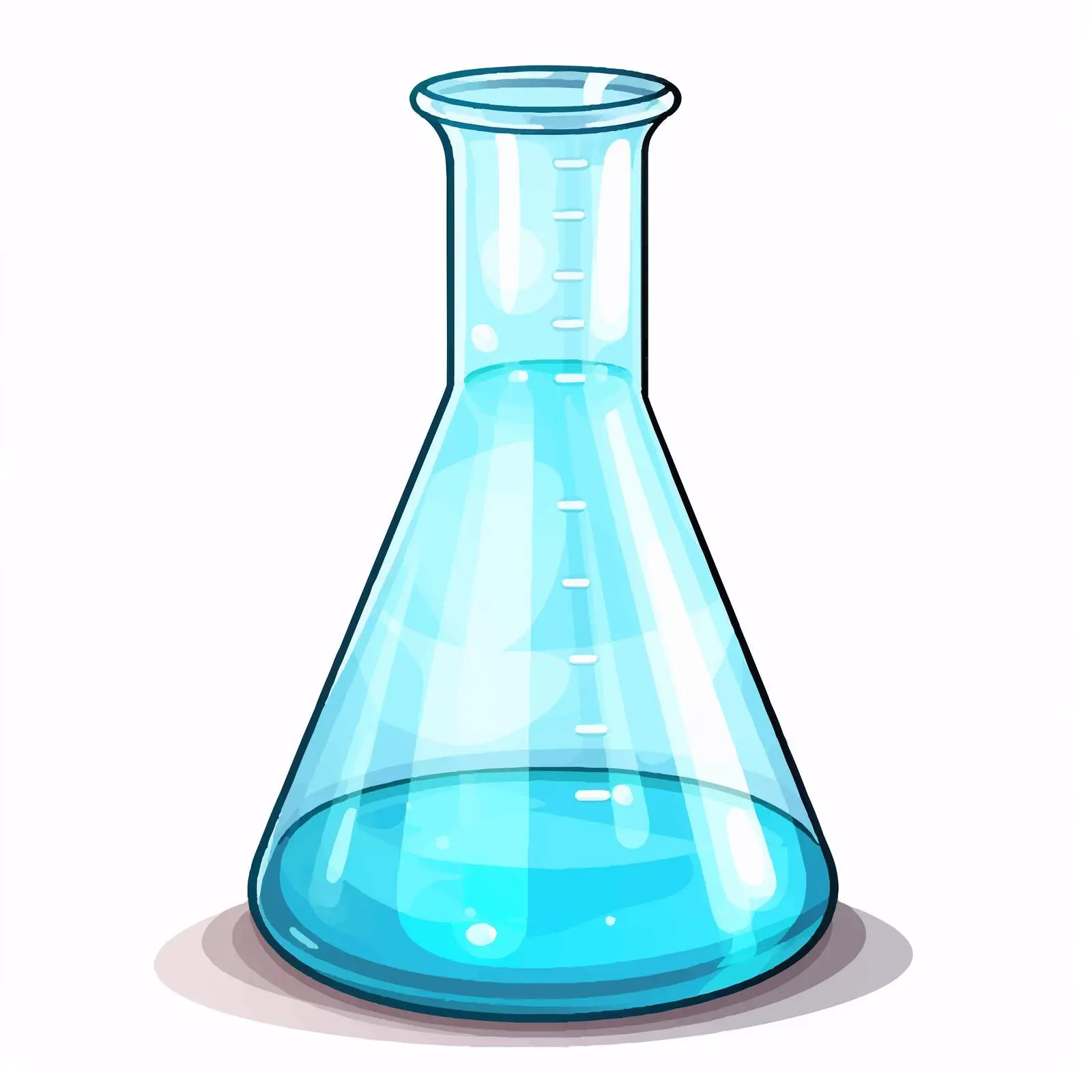 Cartoon Scientific Beaker Vector Illustration — free download from Dotvec