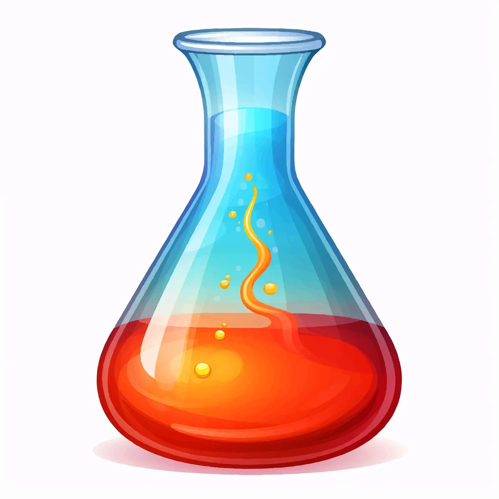 Cartoon Scientific Beaker Vector Illustration — free download from Dotvec