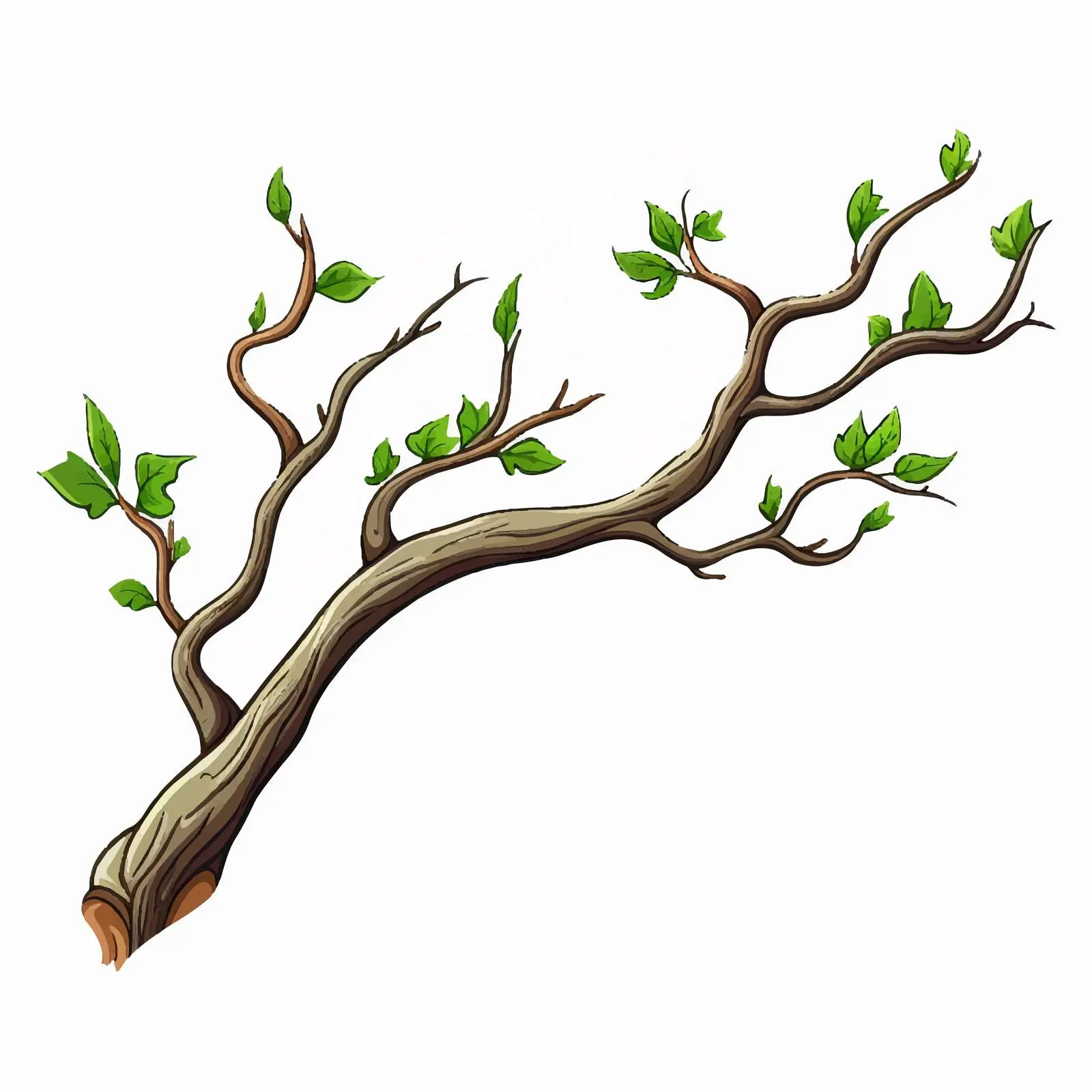 Single Branch Vector Illustration in Cartoon Style — free download from Dotvec