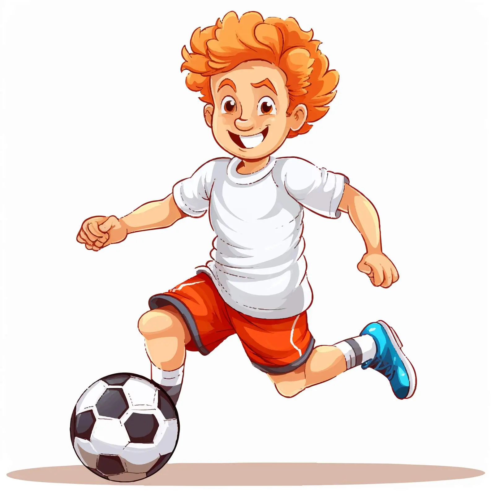 Soccer Player Illustration on White Background — free download from Dotvec
