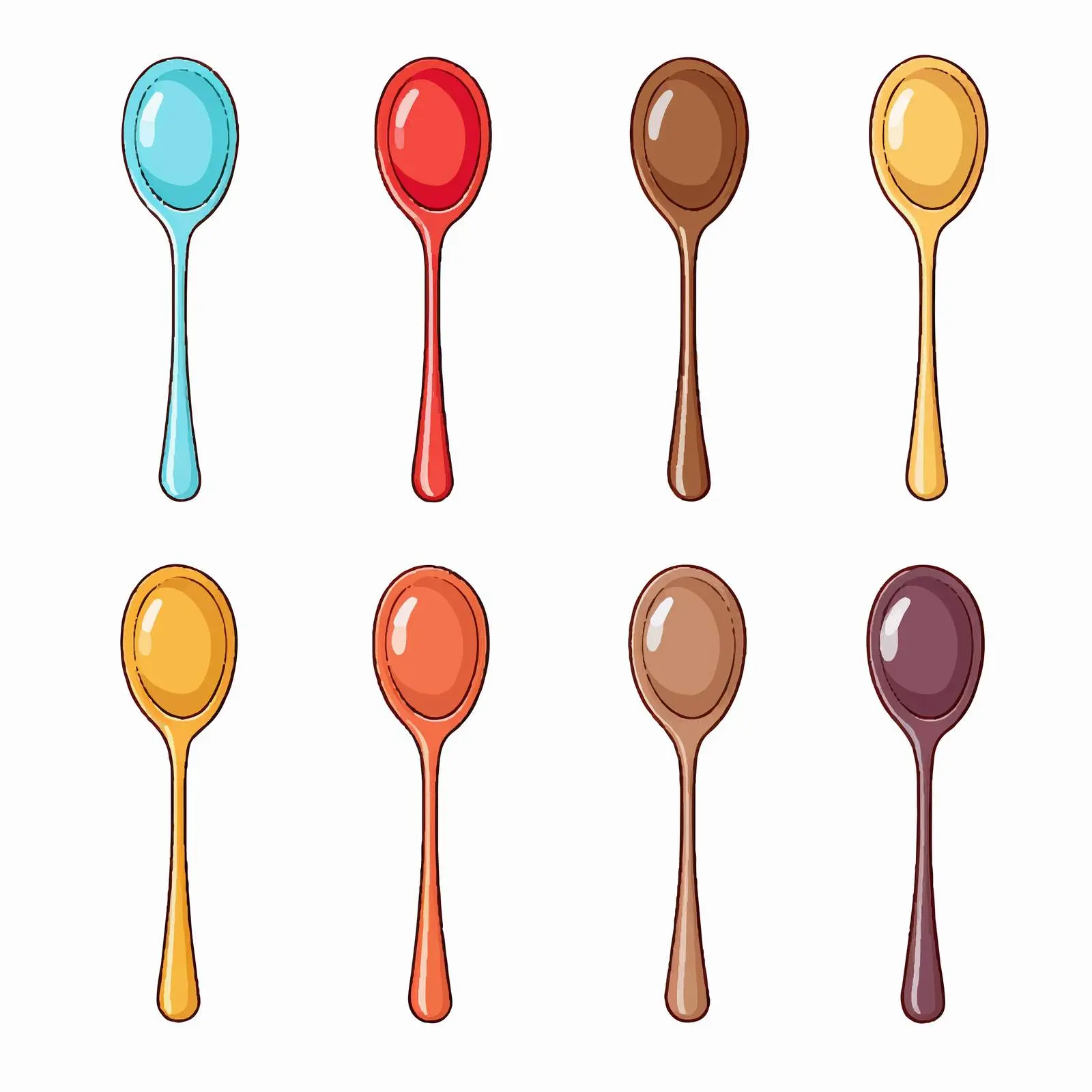 Spoon Vector Illustration on White Background — free download from Dotvec